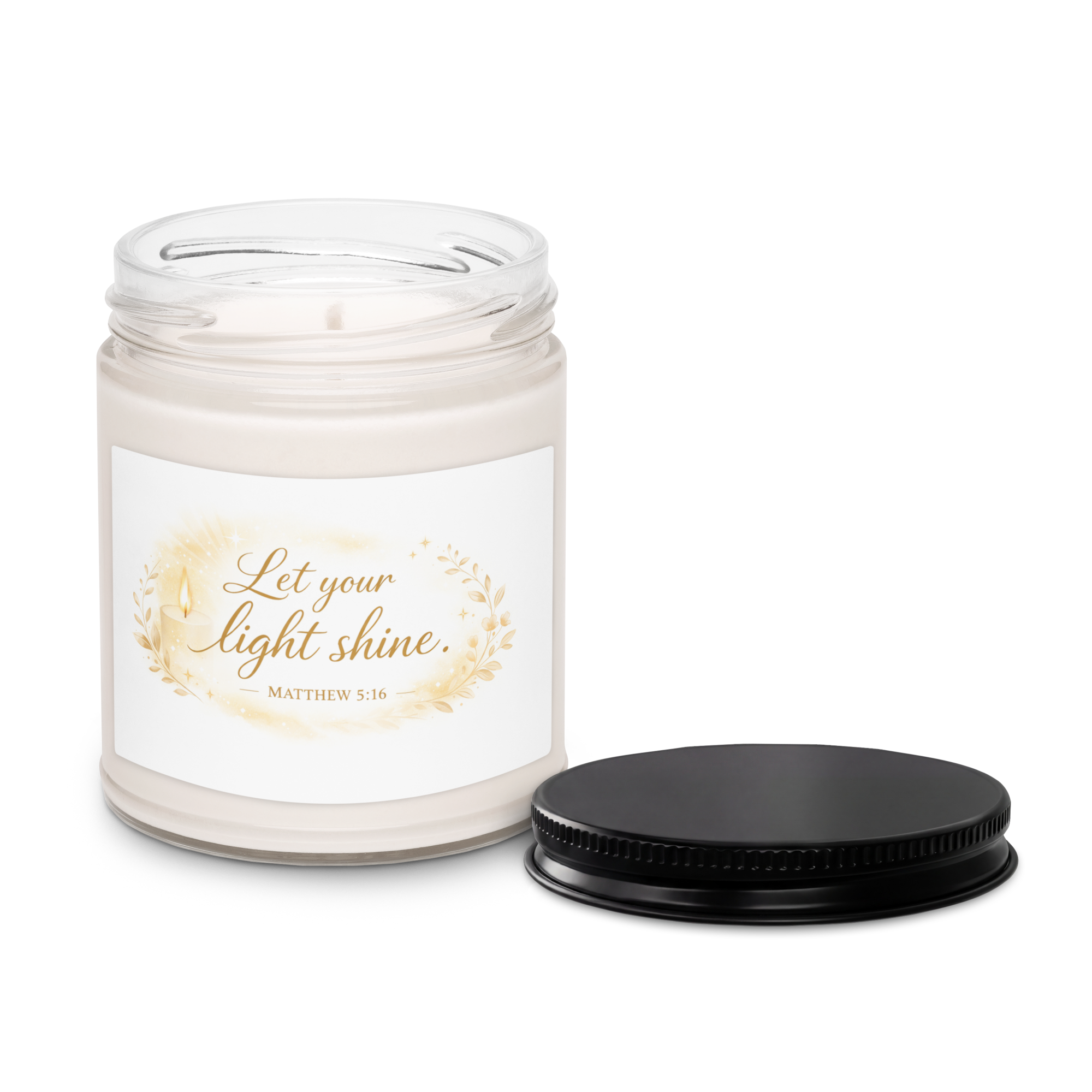 Scented Soy Candle - "Let Your Light Shine" - 9oz