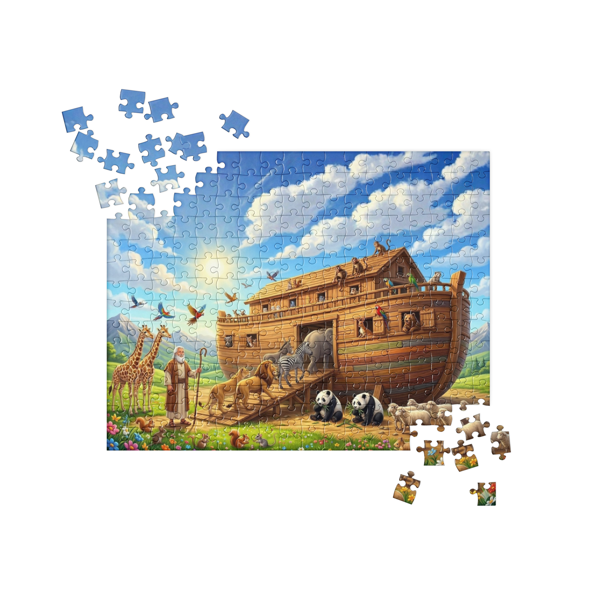 Jigsaw Puzzle - "Noah's Ark" - 252 pieces - 14" x 11" - (Ages 6-12)