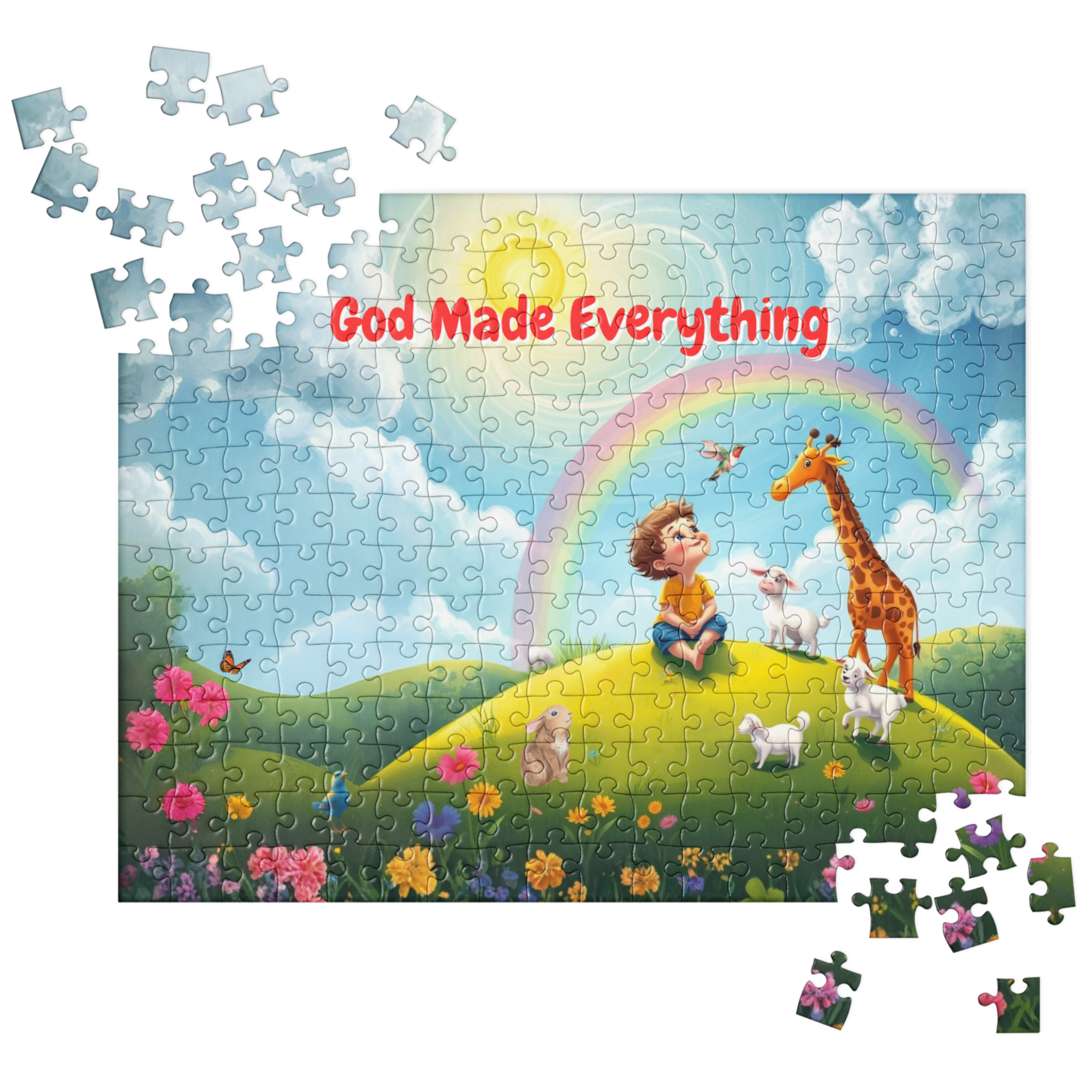 God Made Everything Jigsaw Puzzle - 252 pieces - 14" x 11" (Ages 5-9)