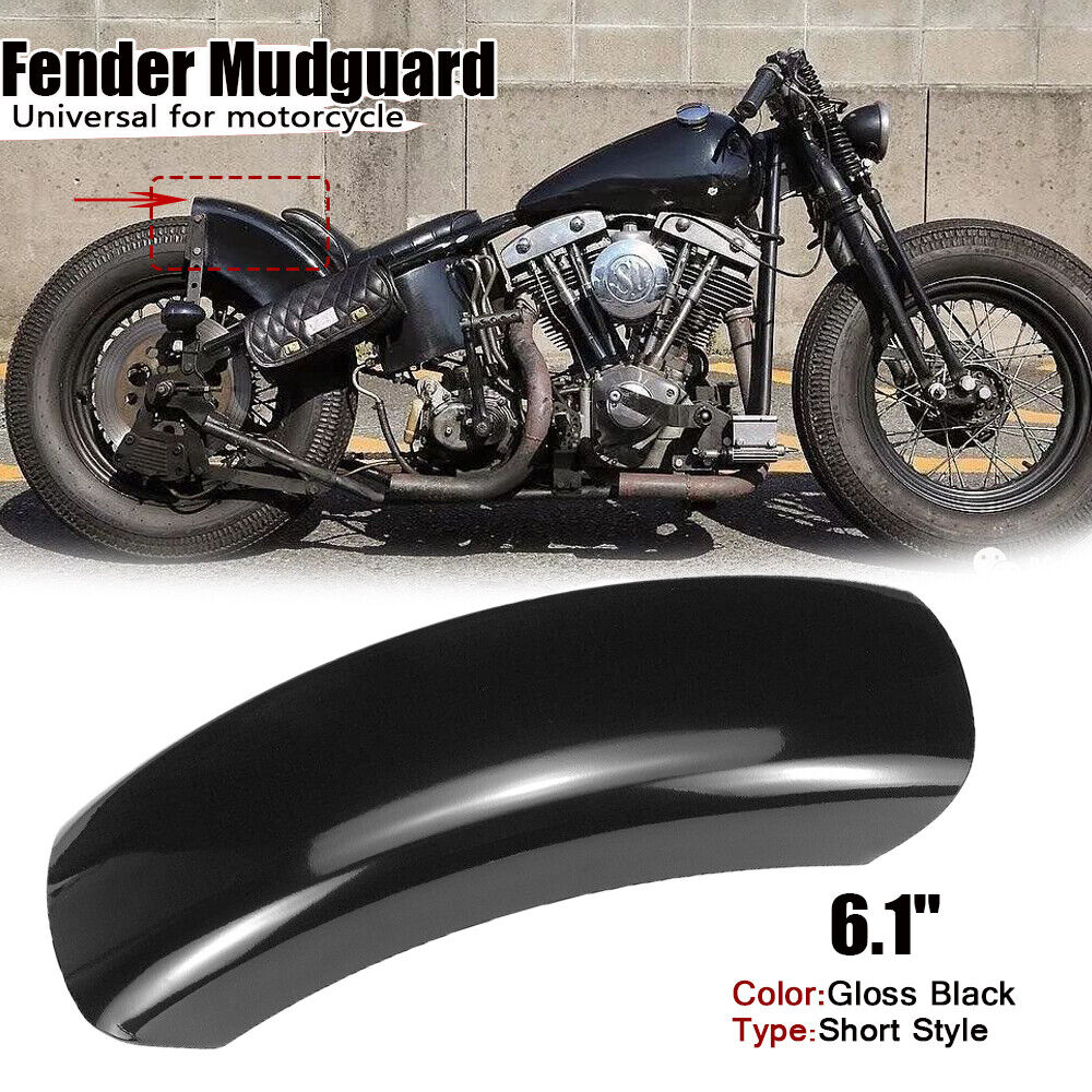 Universal Short Bobber Rear Mudguard – Fits 150mm Tyres | Custom Metal Fender for All Bikes