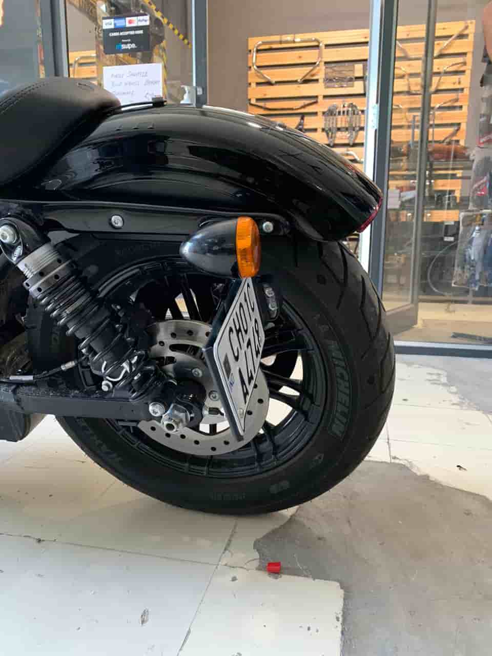 Side Mount Heavy Metal Number Plate Holder | Universal Bracket | Chopper & Bobber Builds