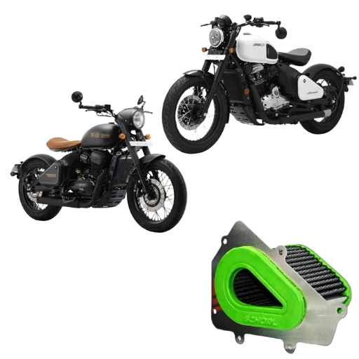 Performance Air Filter for Jawa Perak & Jawa 42 Bobber – Increases Mileage, Washable, Patented Tech
