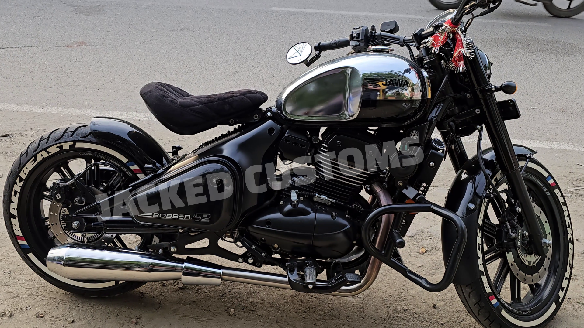 Jawa 42 Bobber Exhaust HellChrome™ | Slip-On| Deep Bassy Sound | GT 650 Compatible