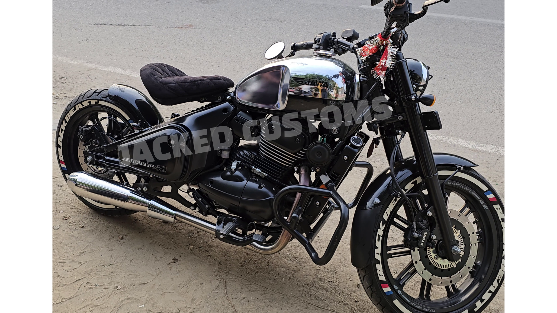 Jawa 42 Bobber Exhaust HellChrome™ | Slip-On| Deep Bassy Sound | GT 650 Compatible