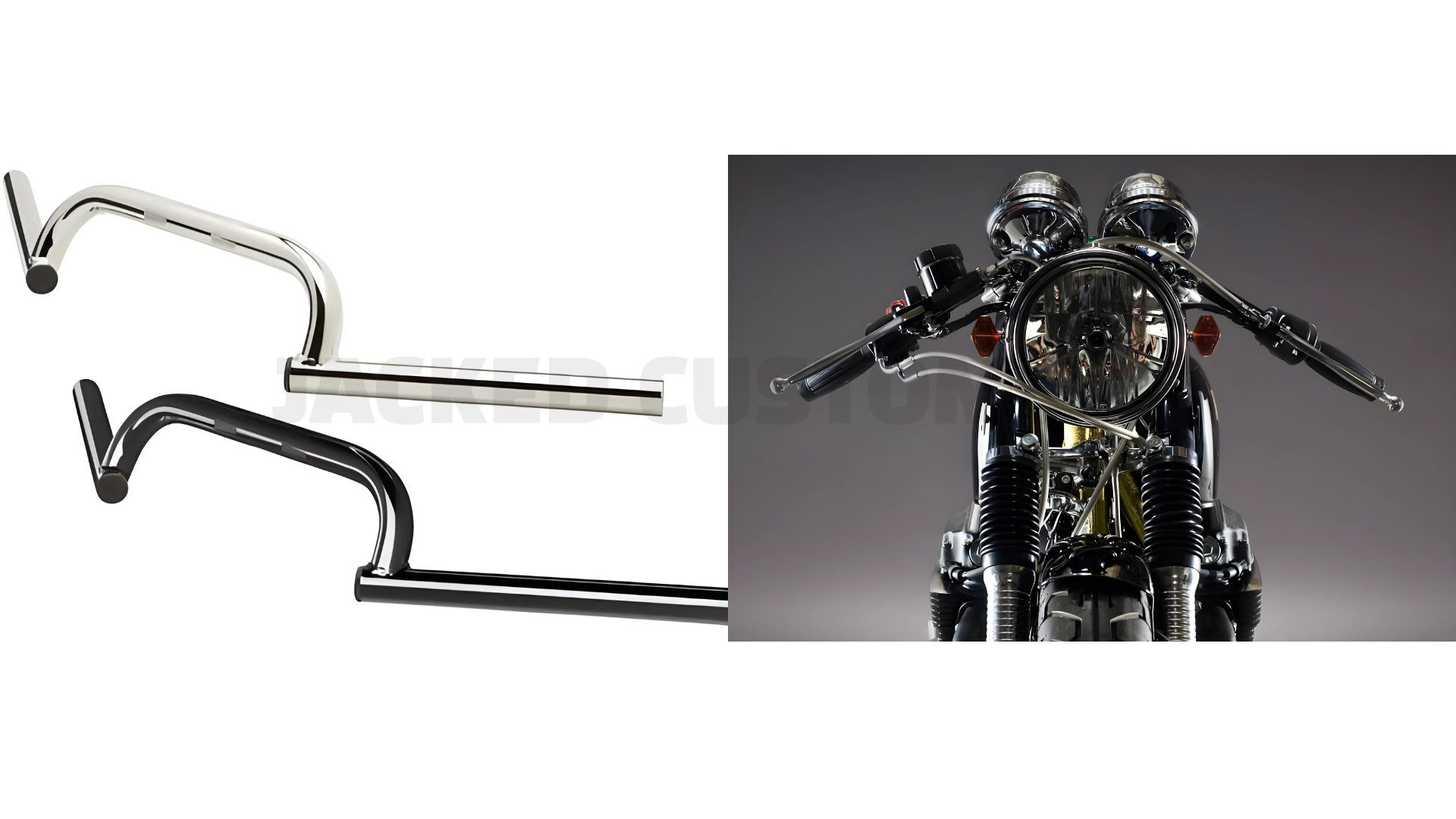 Clubman Handlebar | Cafe Racer Custom Motorcycle Handlebar | Universal Fit