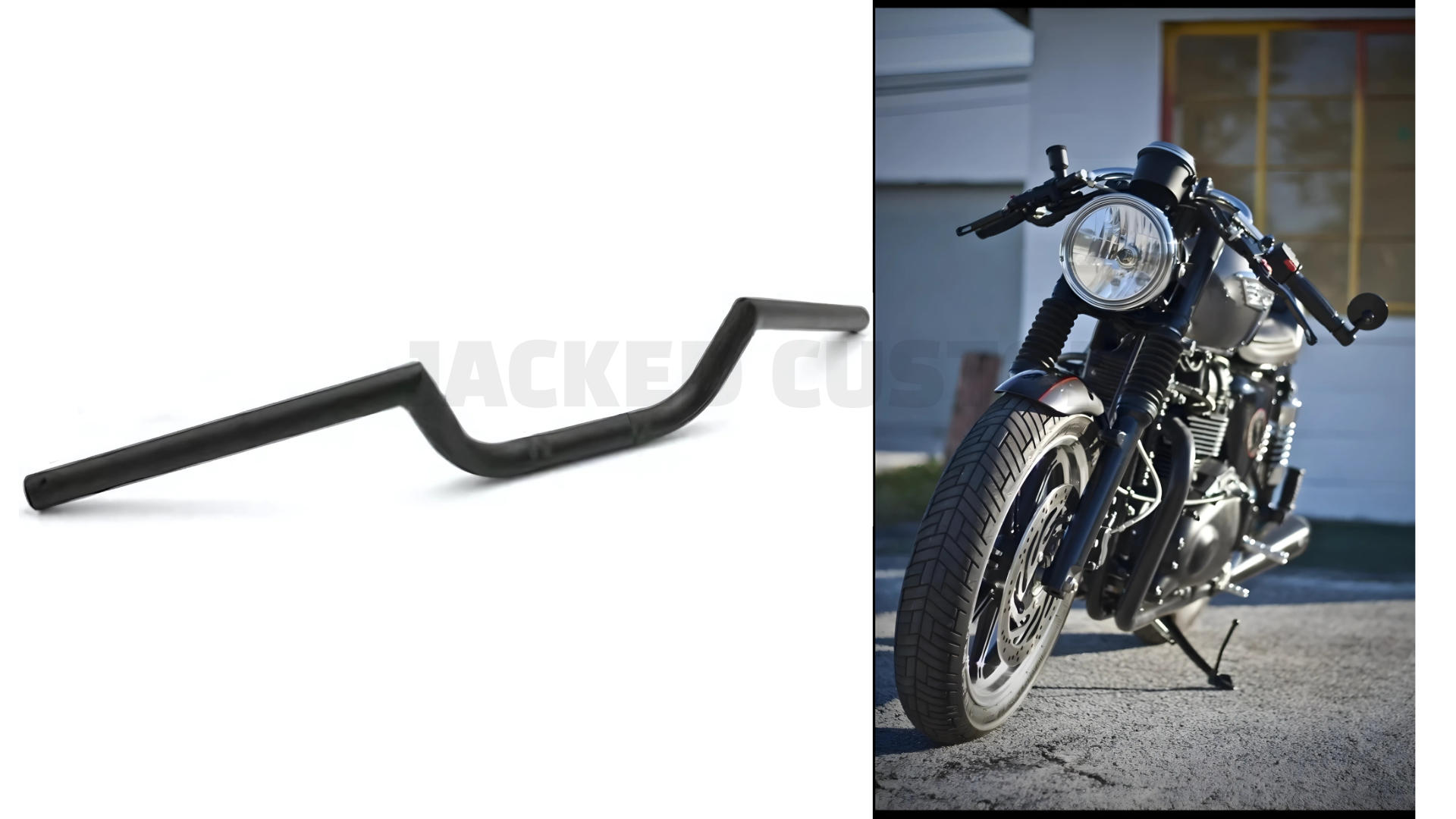 Clubman Handlebar | Cafe Racer Custom Motorcycle Handlebar | Universal Fit