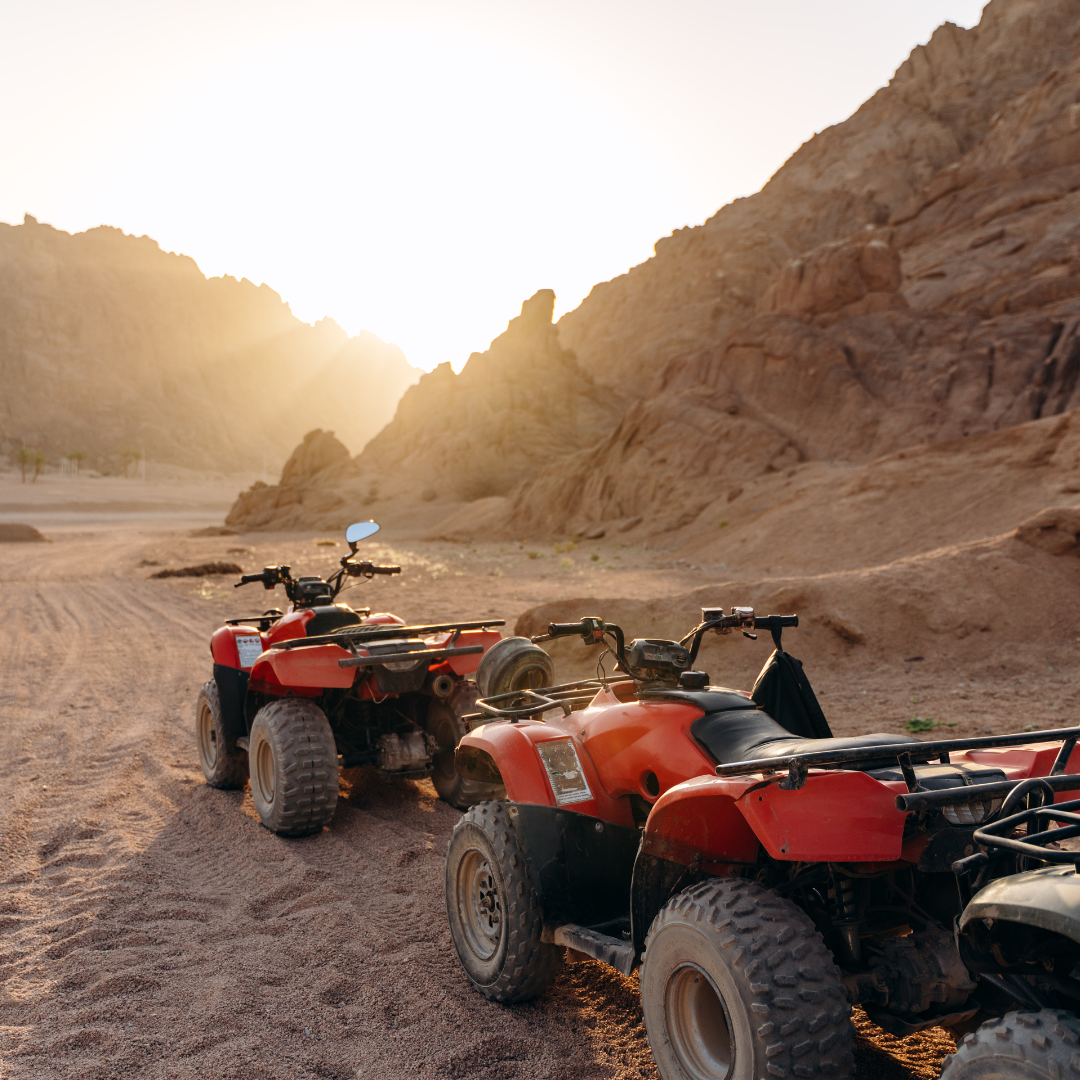 Quad Bike Sunrise Safari . Early Morning desert safari from Marsa Alam