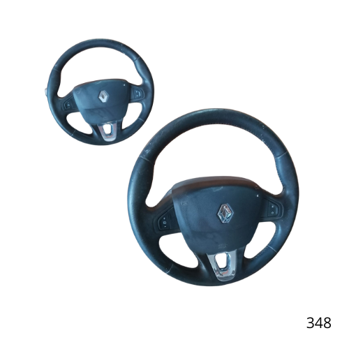 Volante Direção Renault Fluence 2012 Em Couro Completo