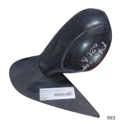 Espelho Retrovisor Peugeot 206 Lado Direito Original