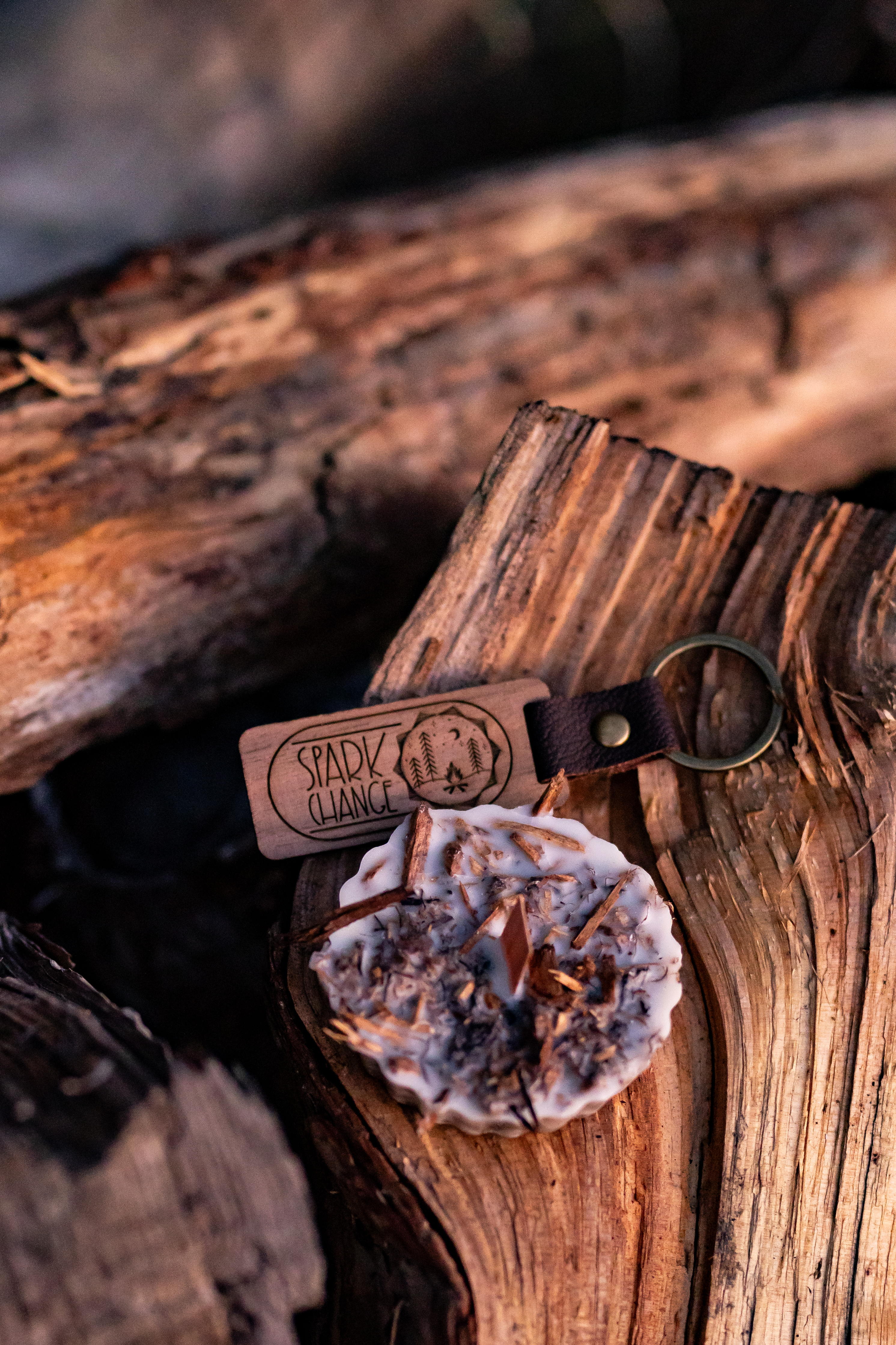 Handcrafted Wooden Keychain