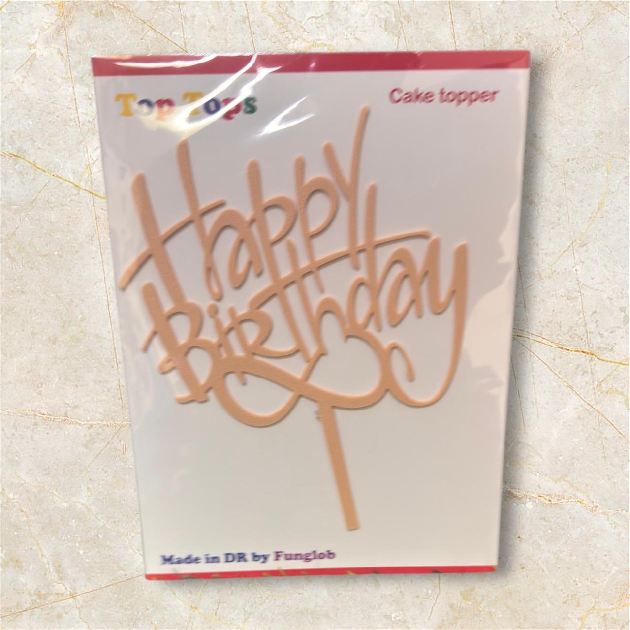 Topper de pastel "Happi Birthday"