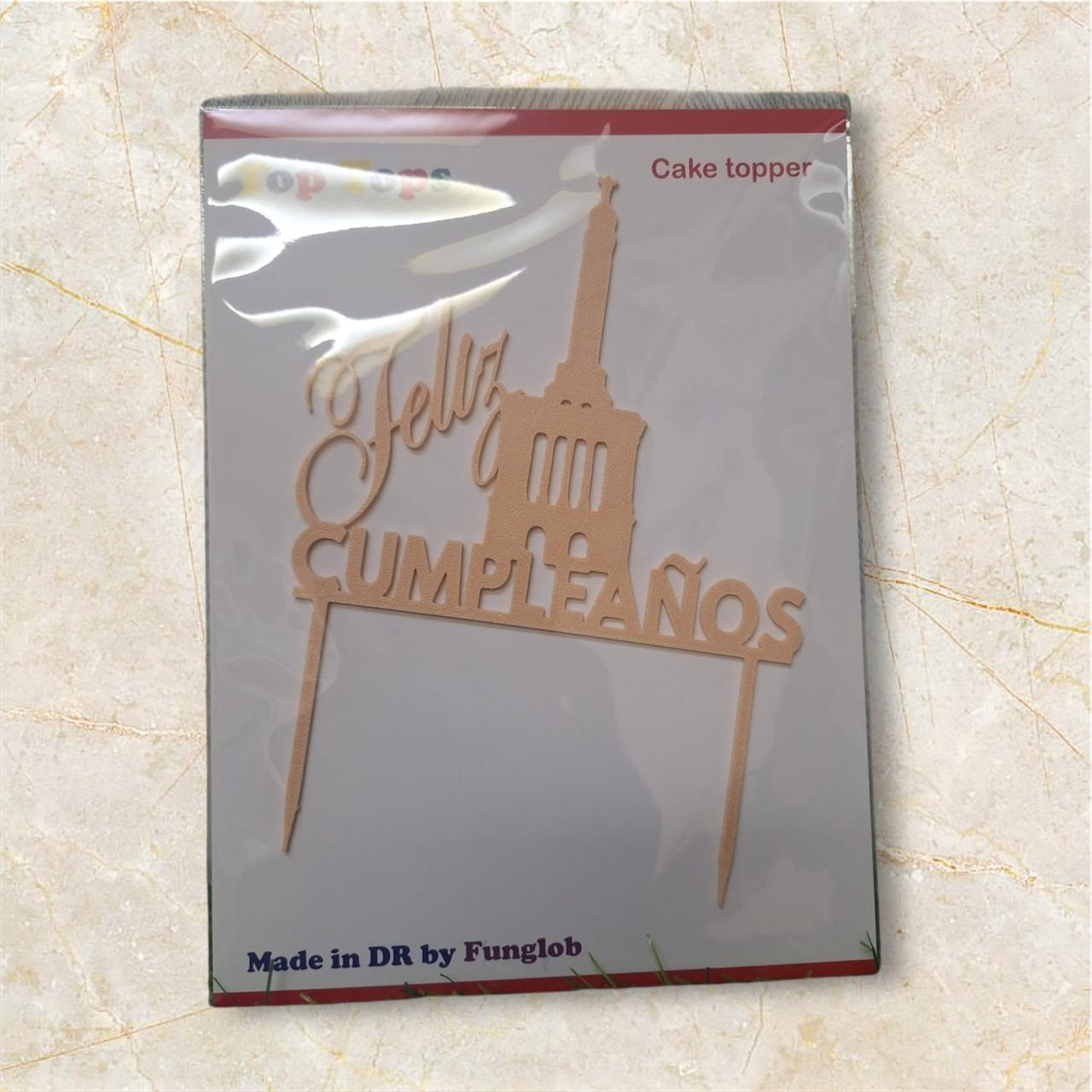 Topper de pastel "Feliz cumpleaños"