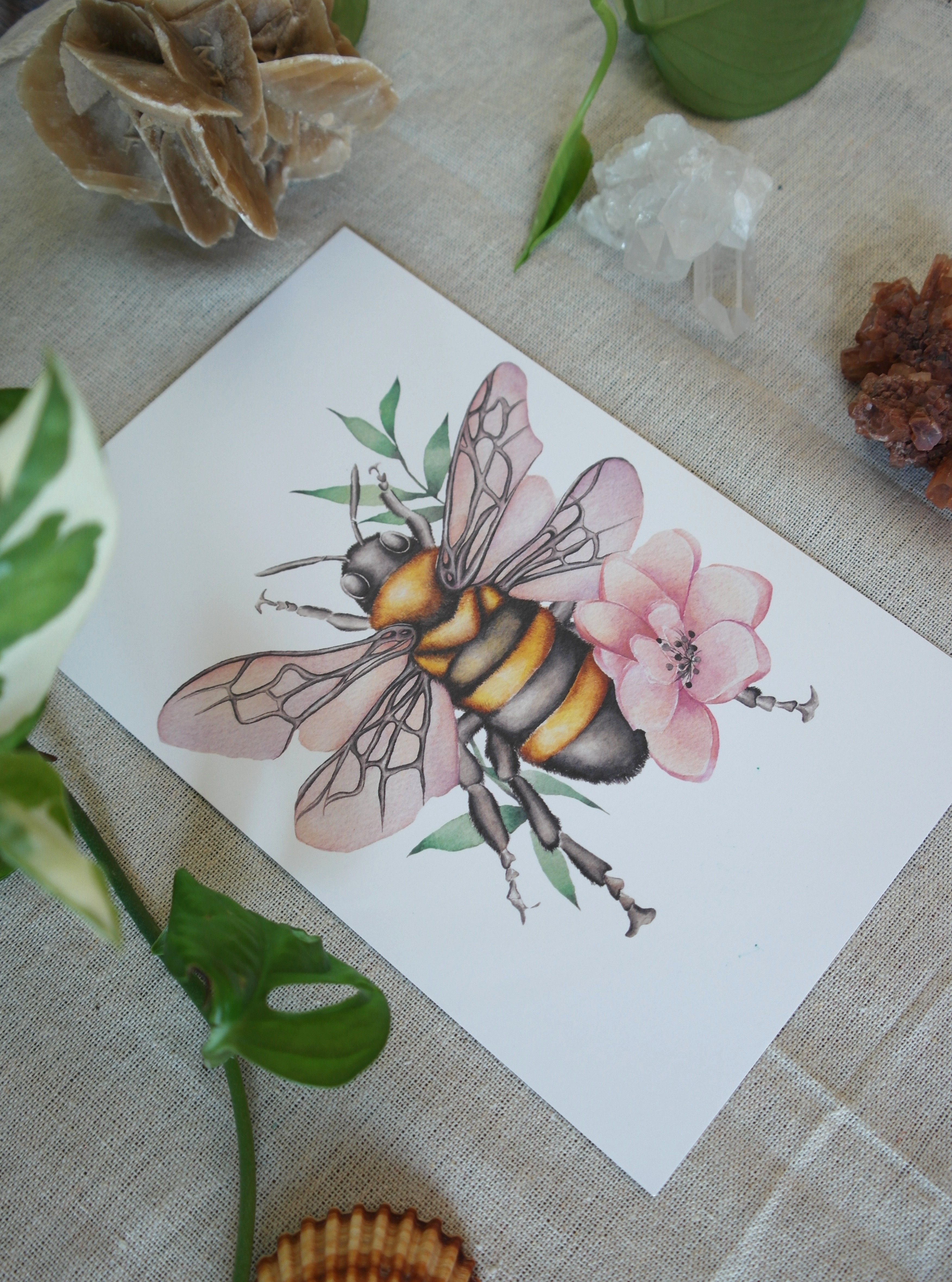 Abeille fleurie