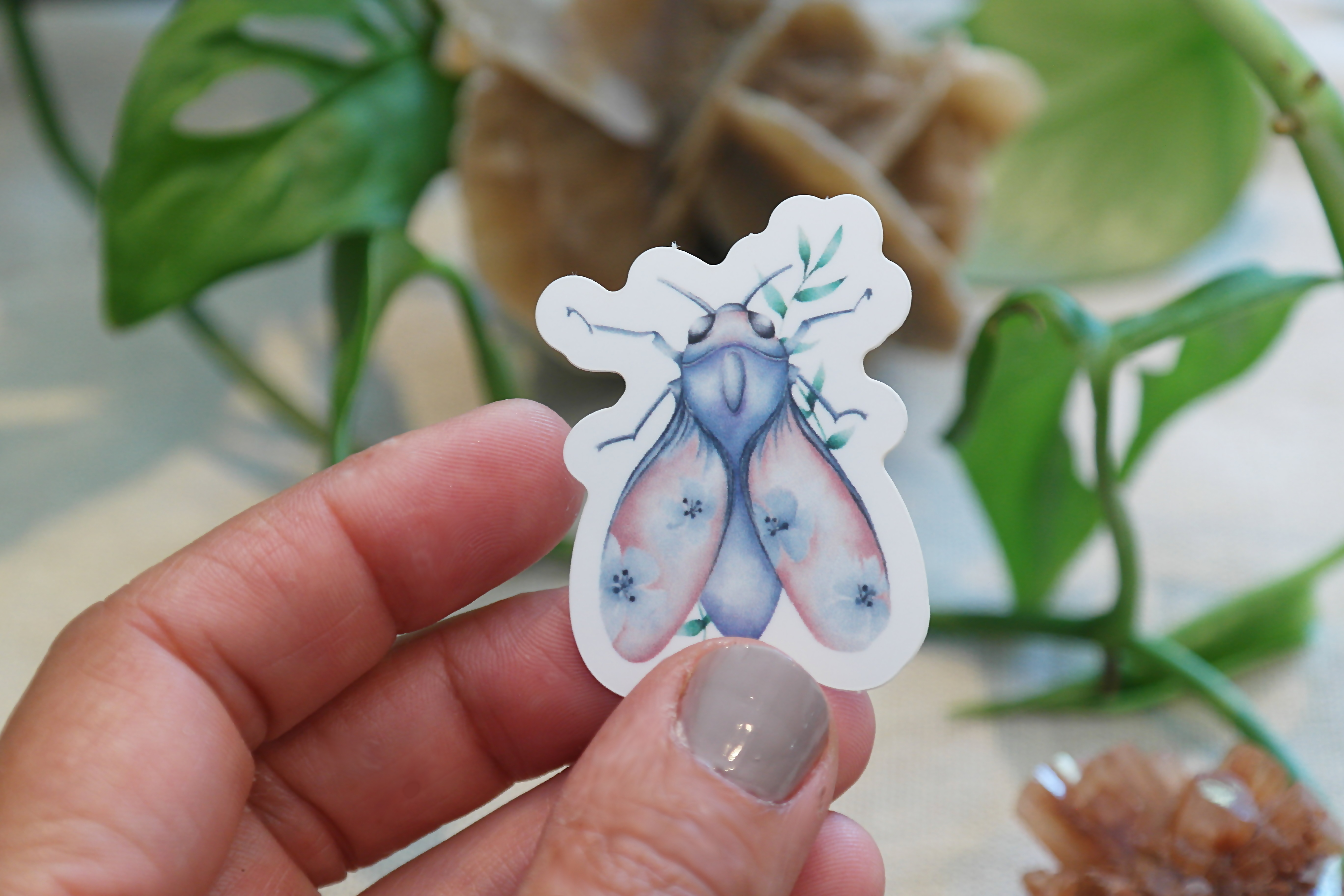 Stickers papillon céleste