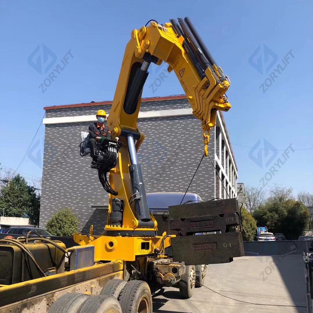 SQZ500 25T Hydraulic Knuckle Boom Crane