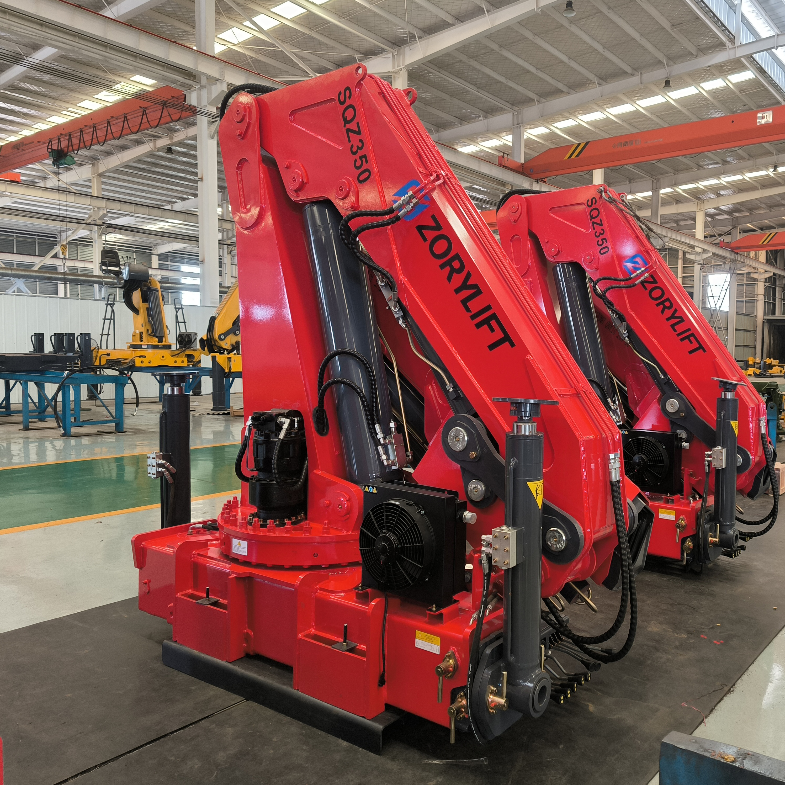 SQZ350 16T Knuckle Boom Crane For Sale - ZORYLIFT Truck Mounted Crane