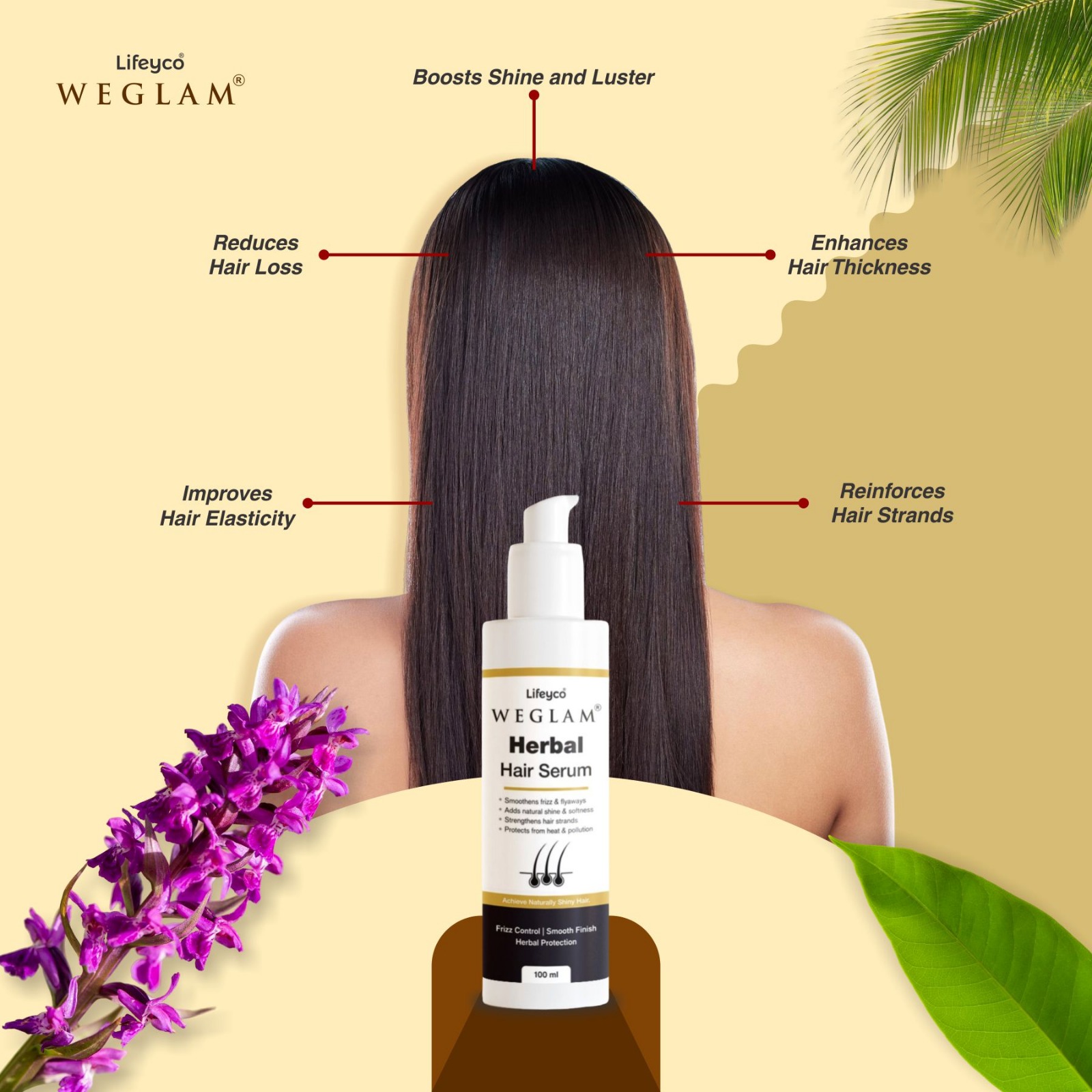 WeGlam Herbal Hair Serum