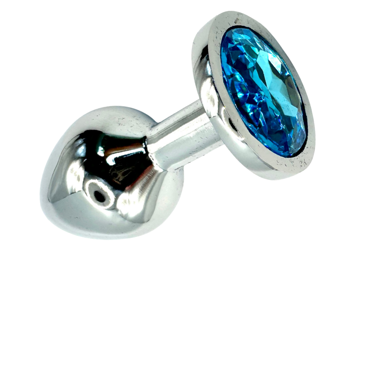 Plug anal con gema azul