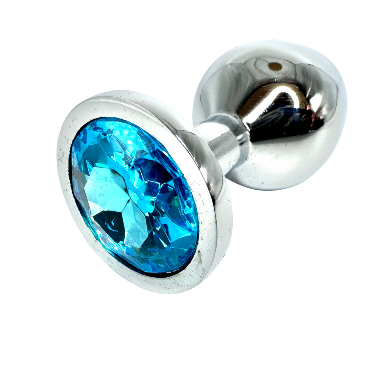 Plug anal con gema azul