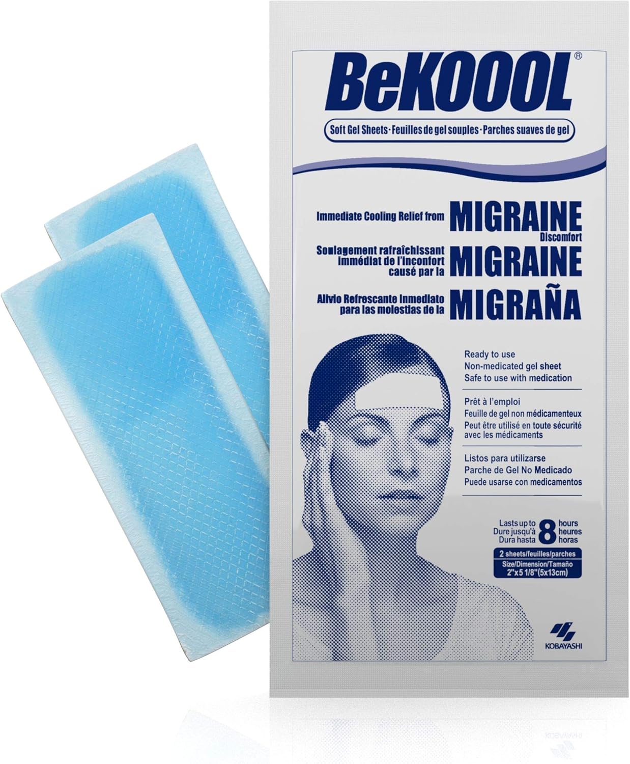 🧊 BeKOOOL Migraine Relief Gel Sheets