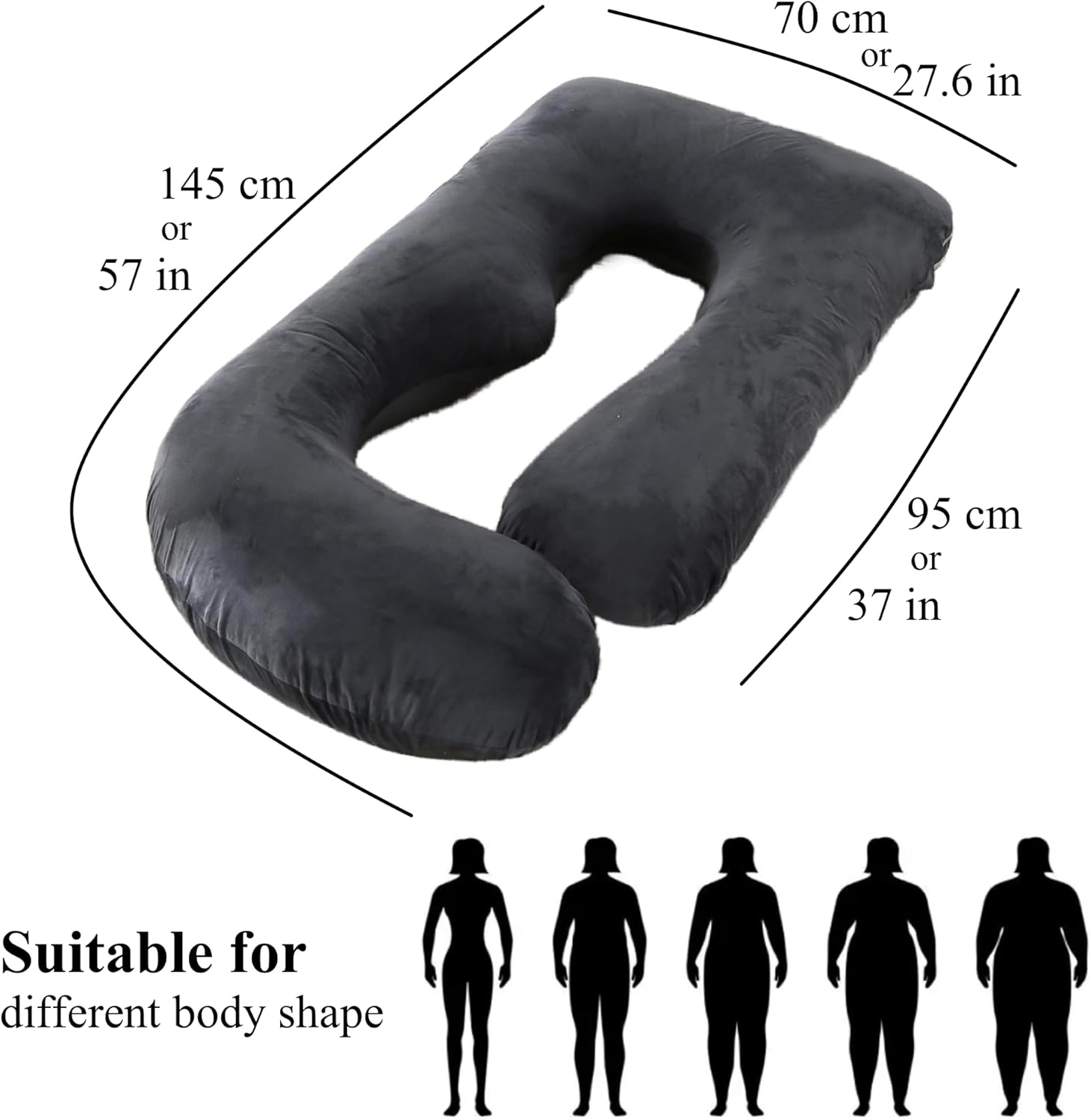 Allopera U-Shaped Pregnancy Pillow