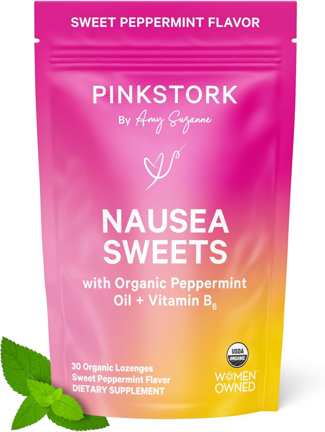 🍬 Pink Stork Morning Sickness Sweets