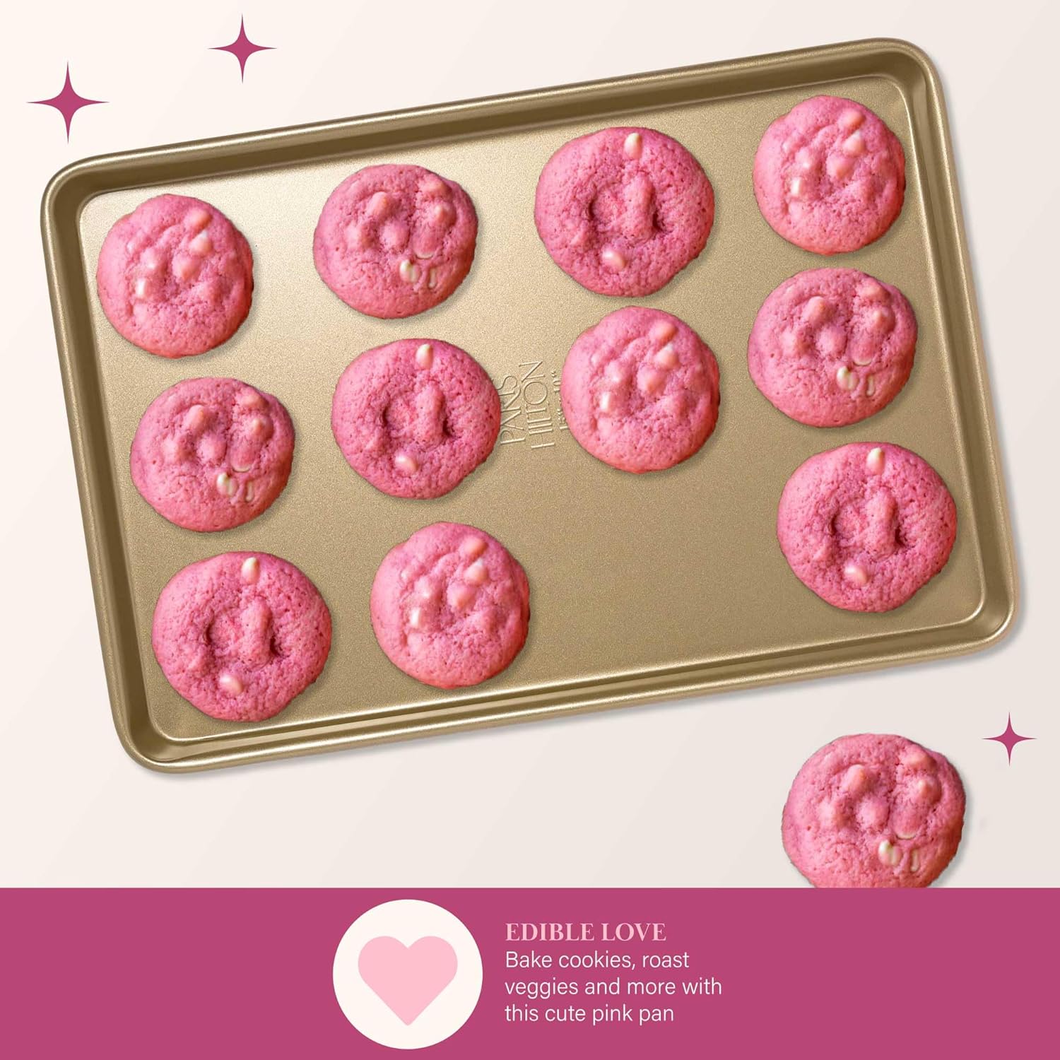 ✨ Paris Hilton 5-Piece Nonstick Bakeware Set (Champagne Gold)