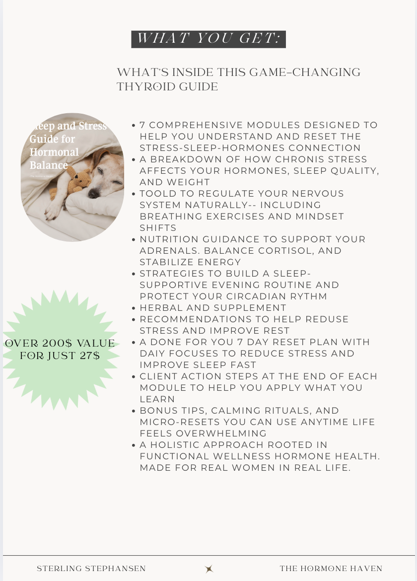 Sleep and Stress Guide for Hormonal Balance
