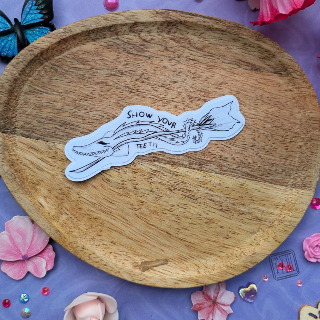 Stickers humoristique de Balais crocodile