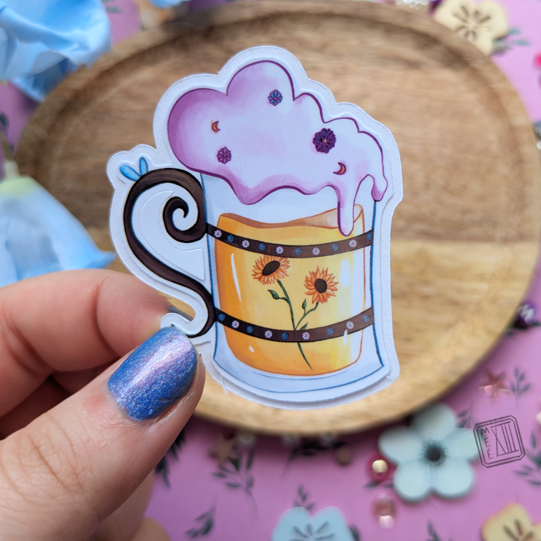 Stickers humoristique et mignon bière féérique 