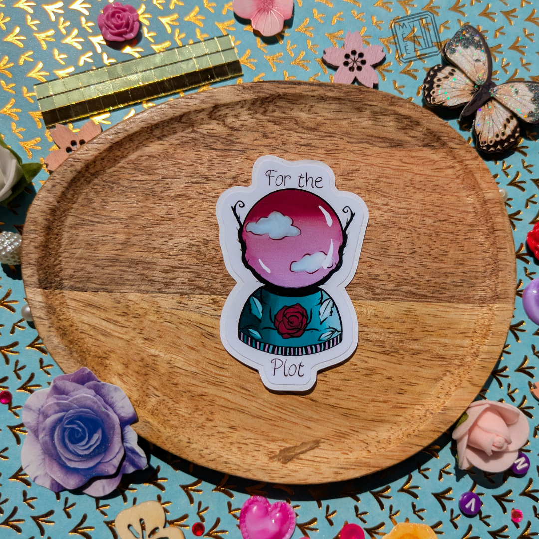 Stickers humoristique et witchy Boule de Cristal for the plot