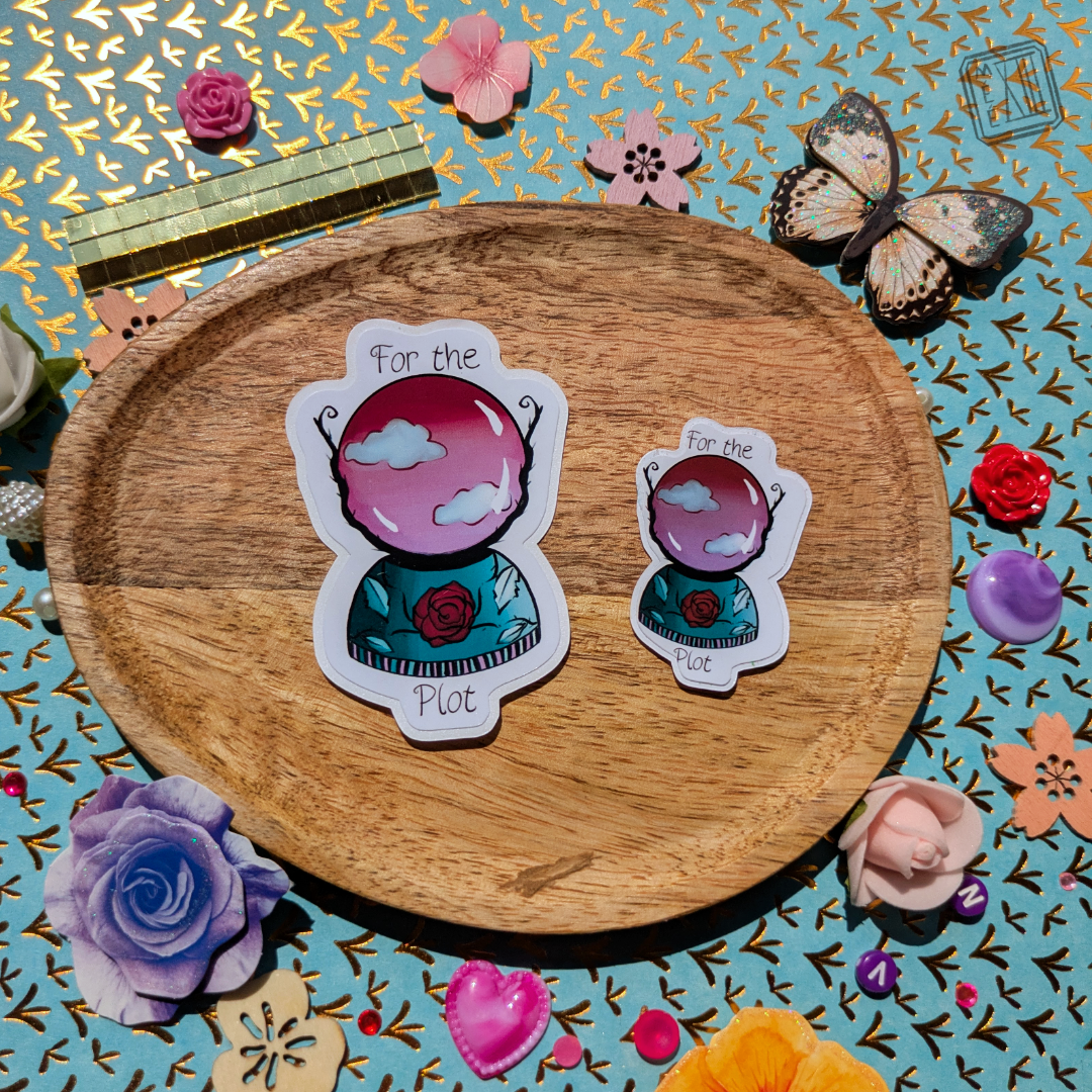 Stickers humoristique et witchy Boule de Cristal for the plot