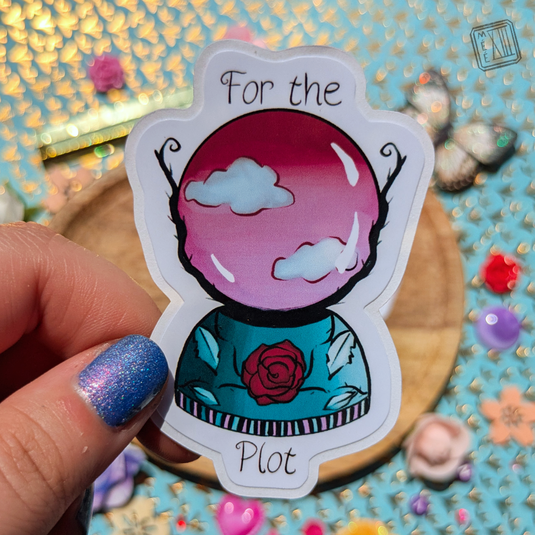 Stickers humoristique et witchy Boule de Cristal for the plot