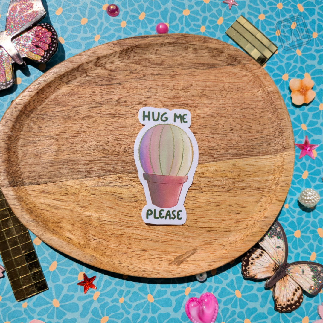 Stickers Cactus mignon hug me