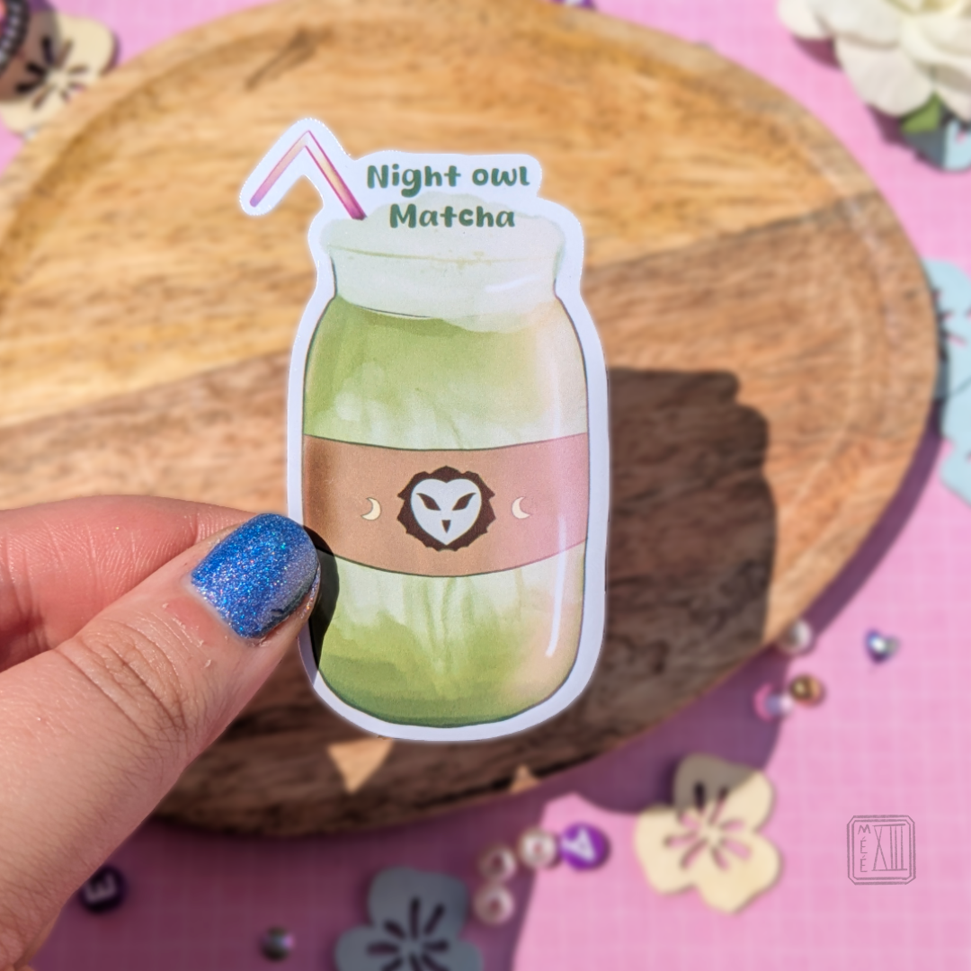 Stickers Night's Owl Matcha