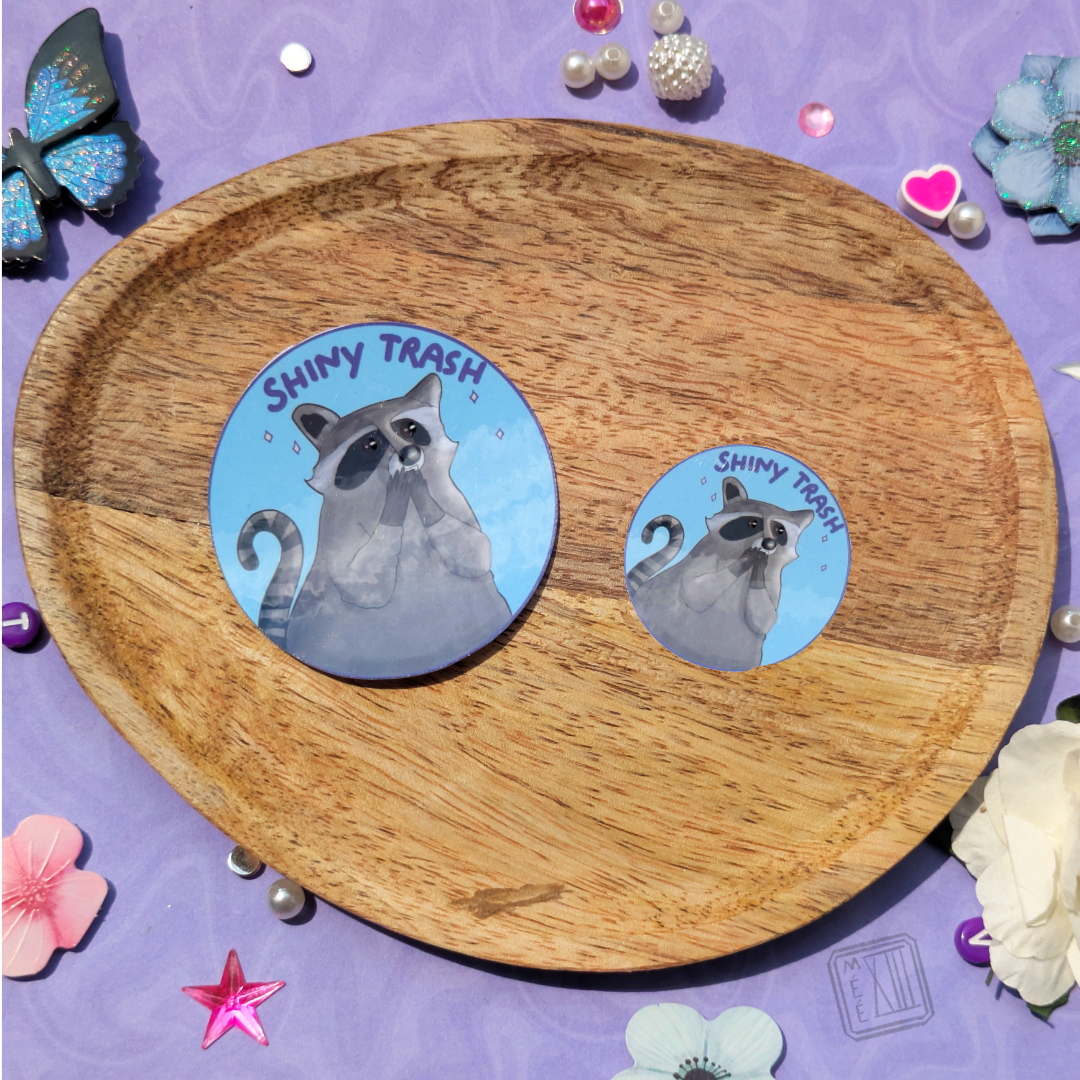 Stickers Raton laveur Shiny Trash 