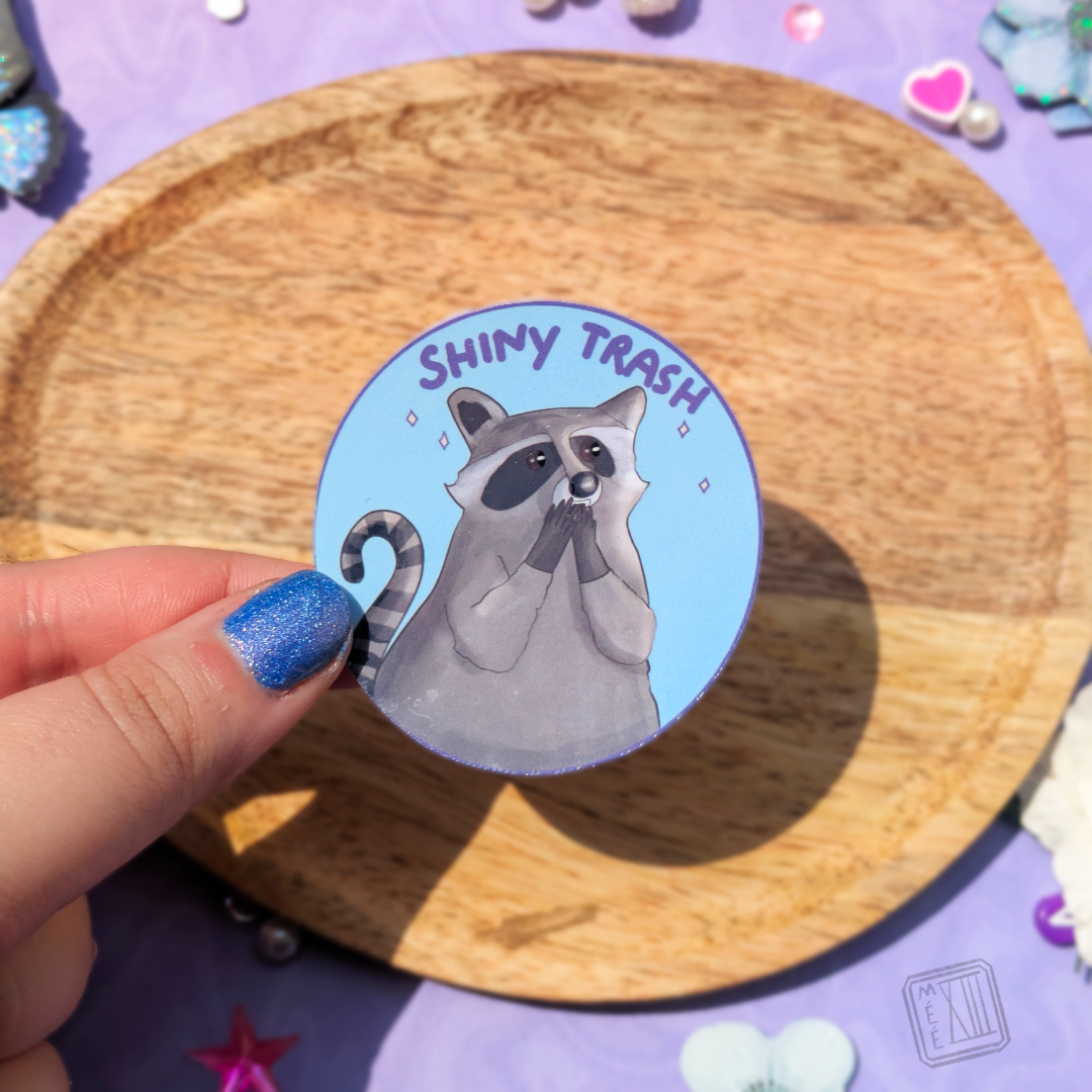 Stickers Raton laveur Shiny Trash 