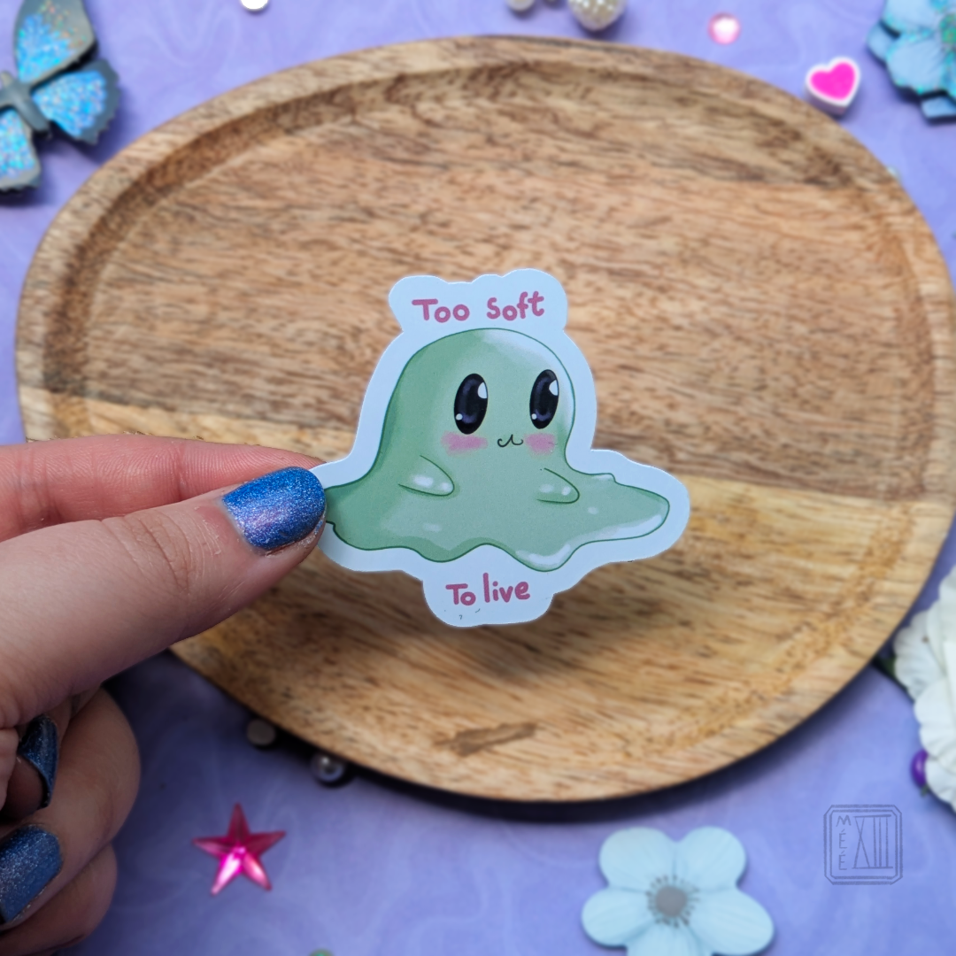 Stickers Slime Donjons et Dragons Too soft to live