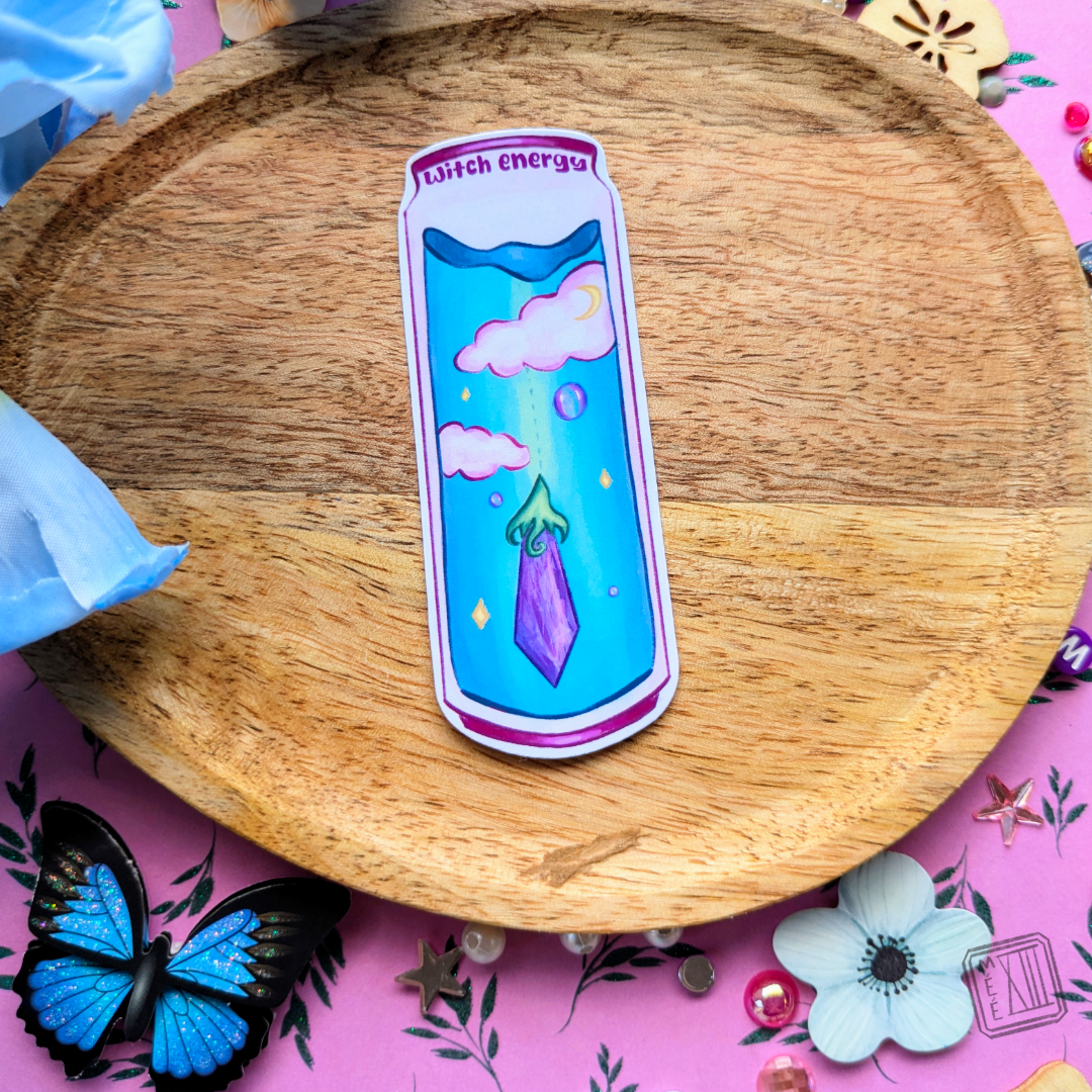 Stickers Witchy Energy Canette de boissons énergétique