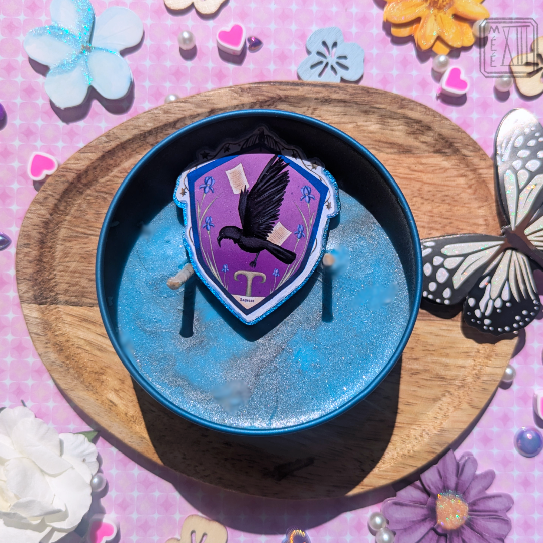 Bougie Maison magique bleue