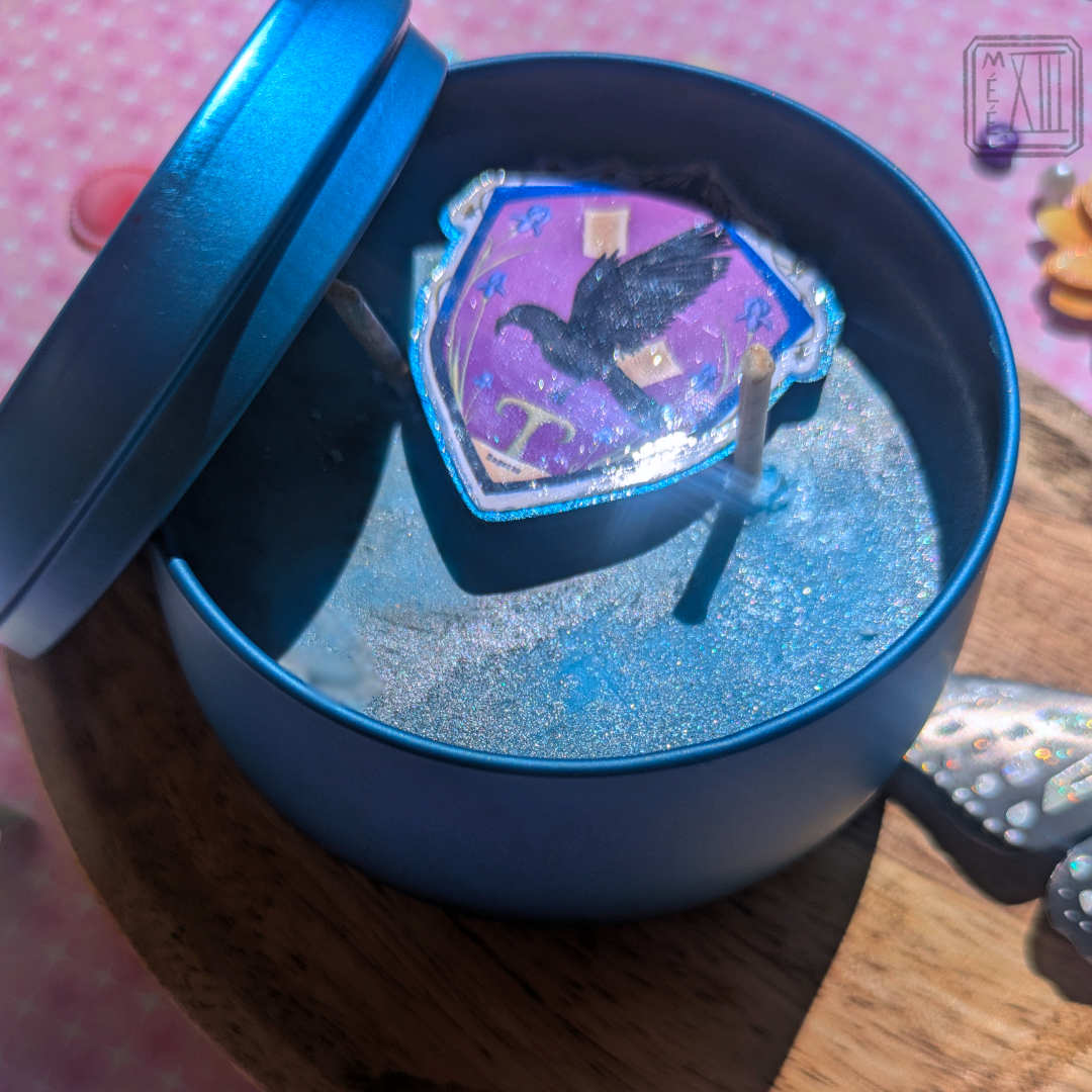 Bougie Maison magique bleue