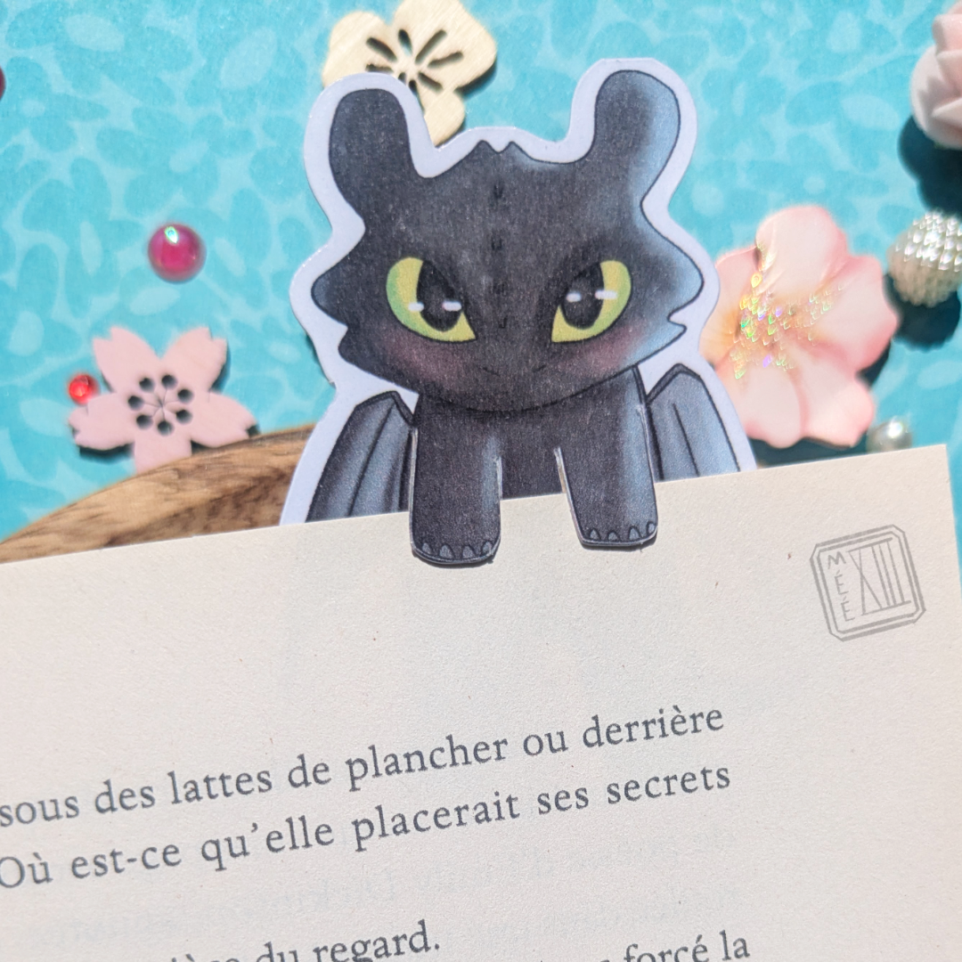Marque page Krokmou Toothless dragon 