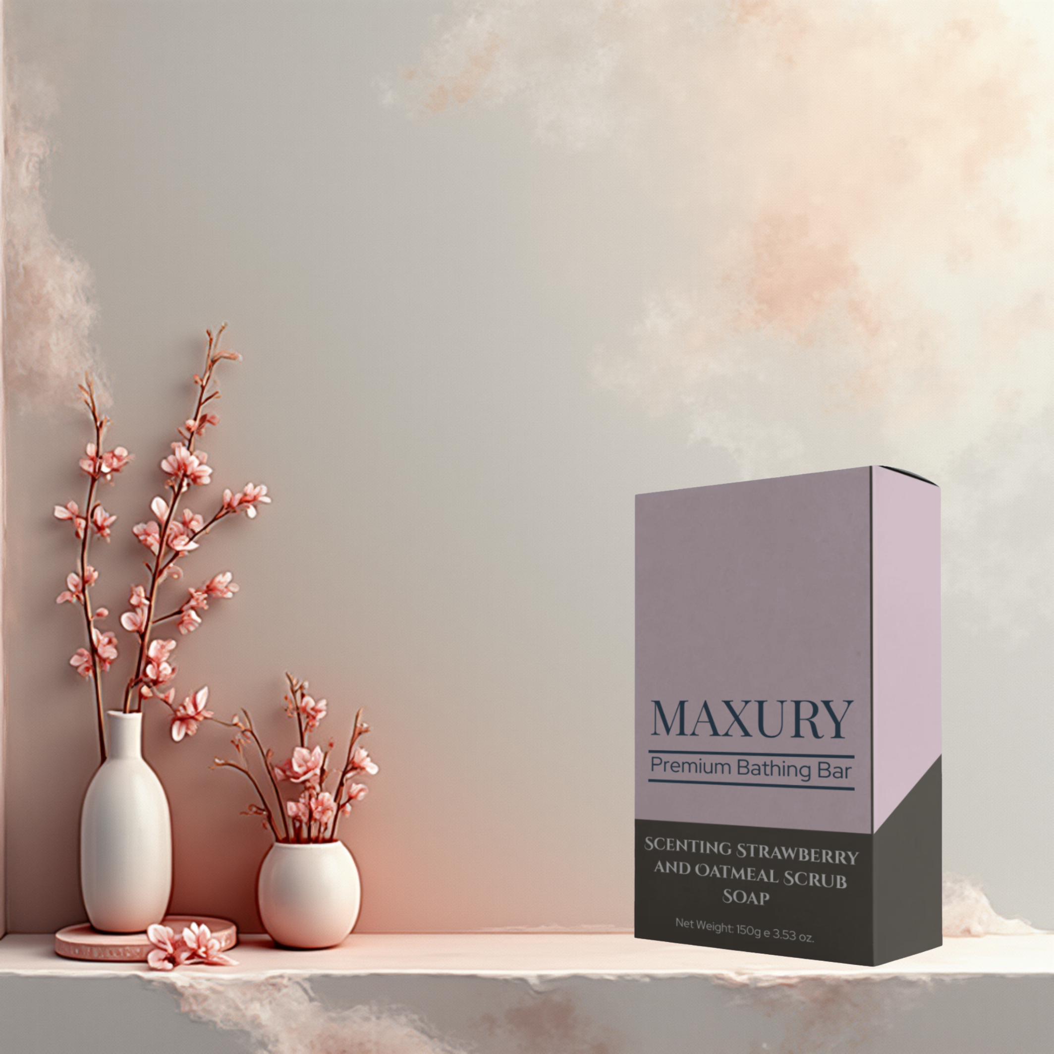 Scenting Strawberry and Oatmeal Scrub Soap