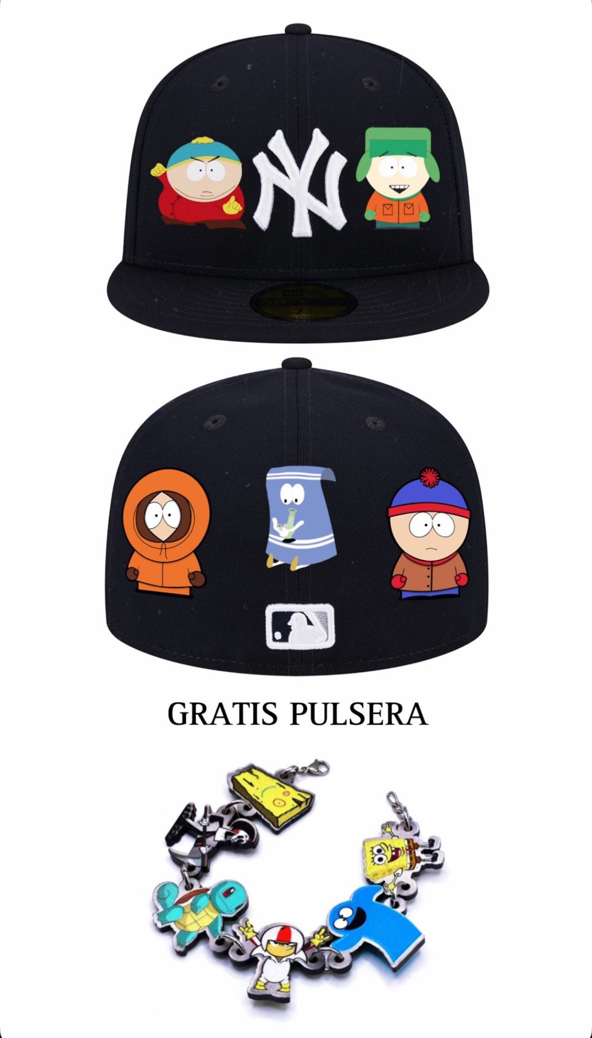 Gorra con personajes animados