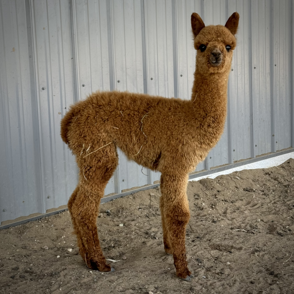 Male Cria Huacaya Alpaca ( King Otto )