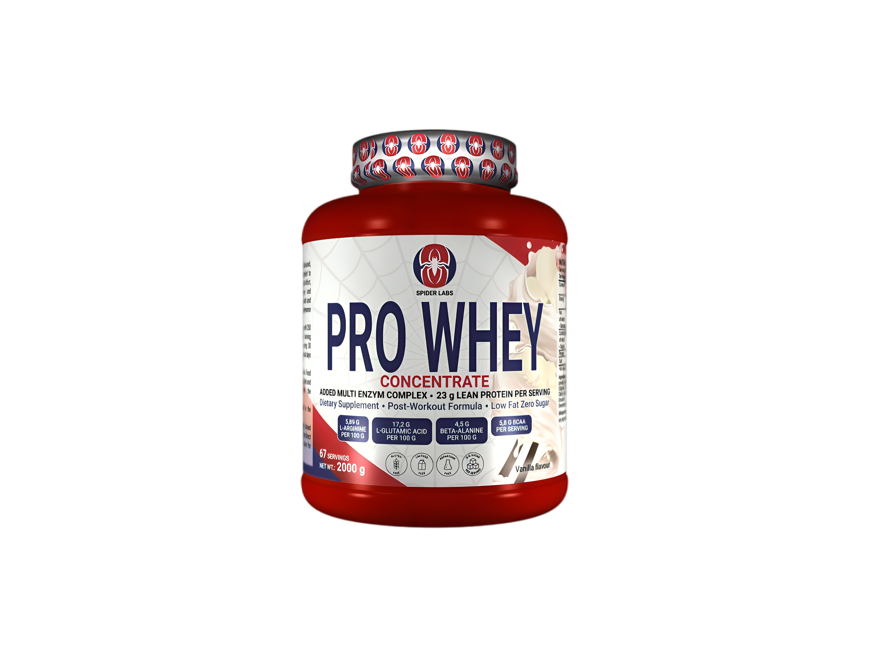 SpiderLabs Pro Whey Vanilla - 2kg