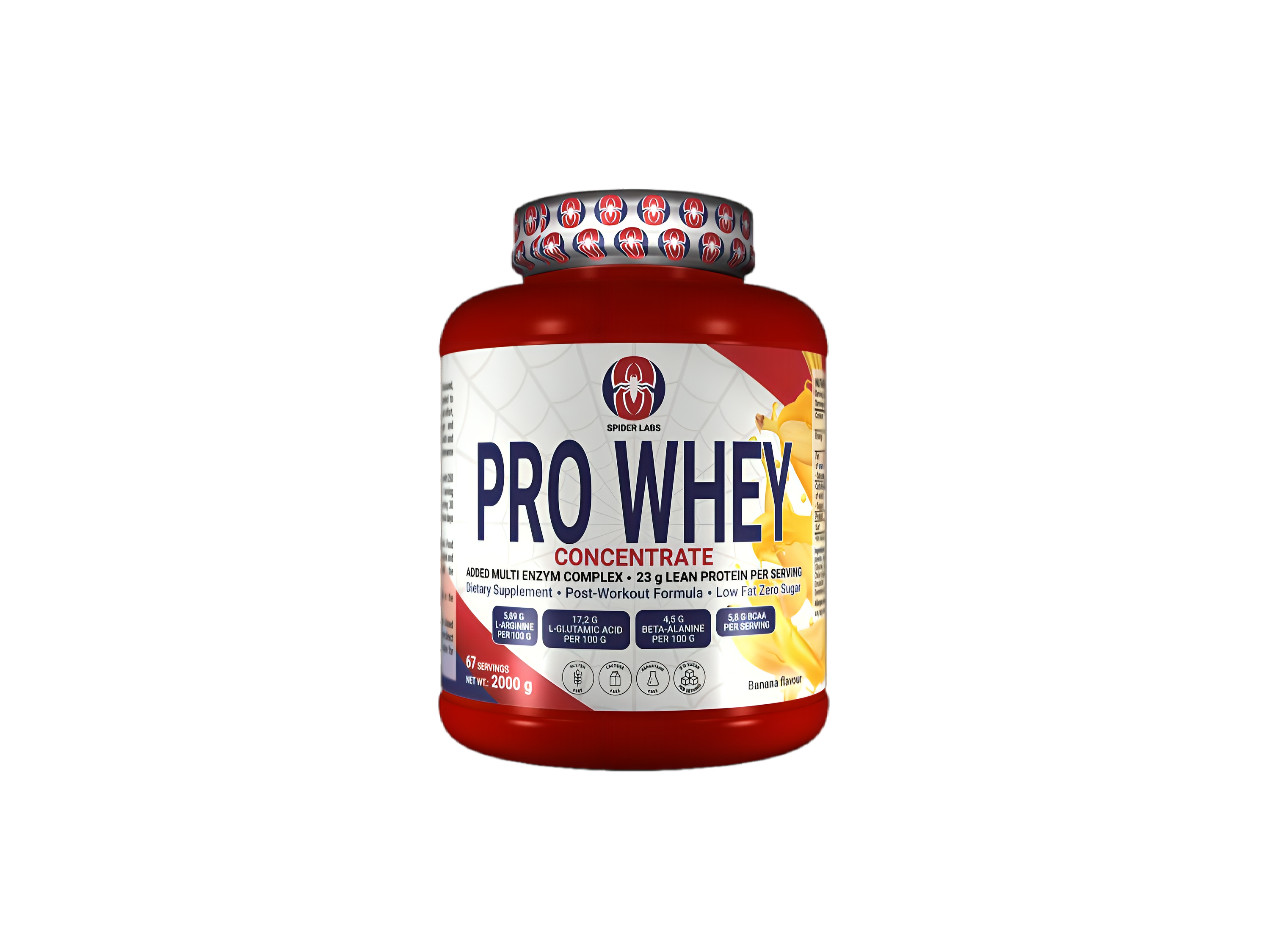 SpiderLabs Pro Whey Banana – 2 kg