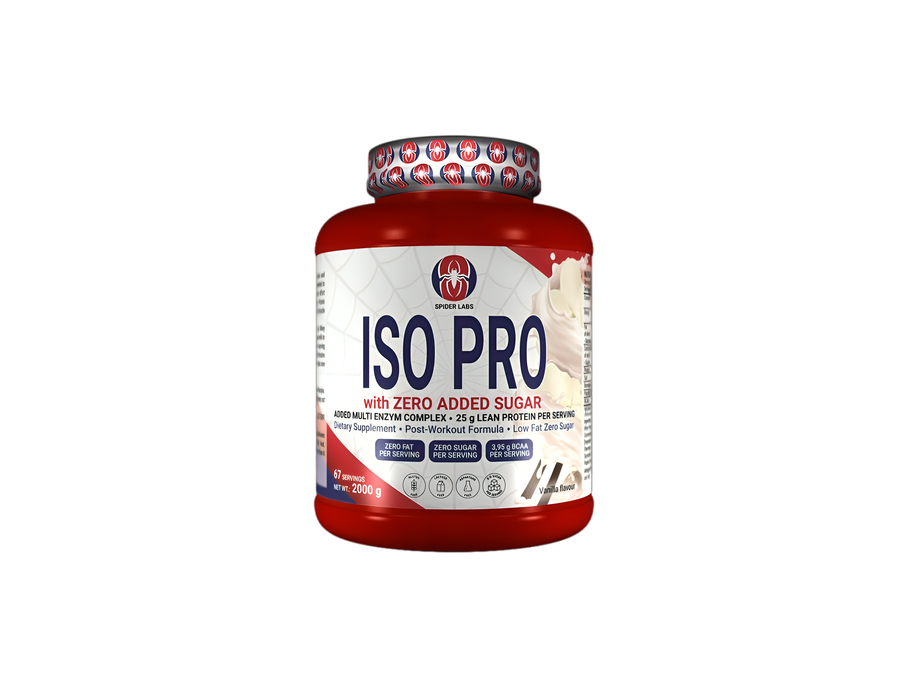  SpiderLabs ISO Whey Protein Vanilla – 2 kg 