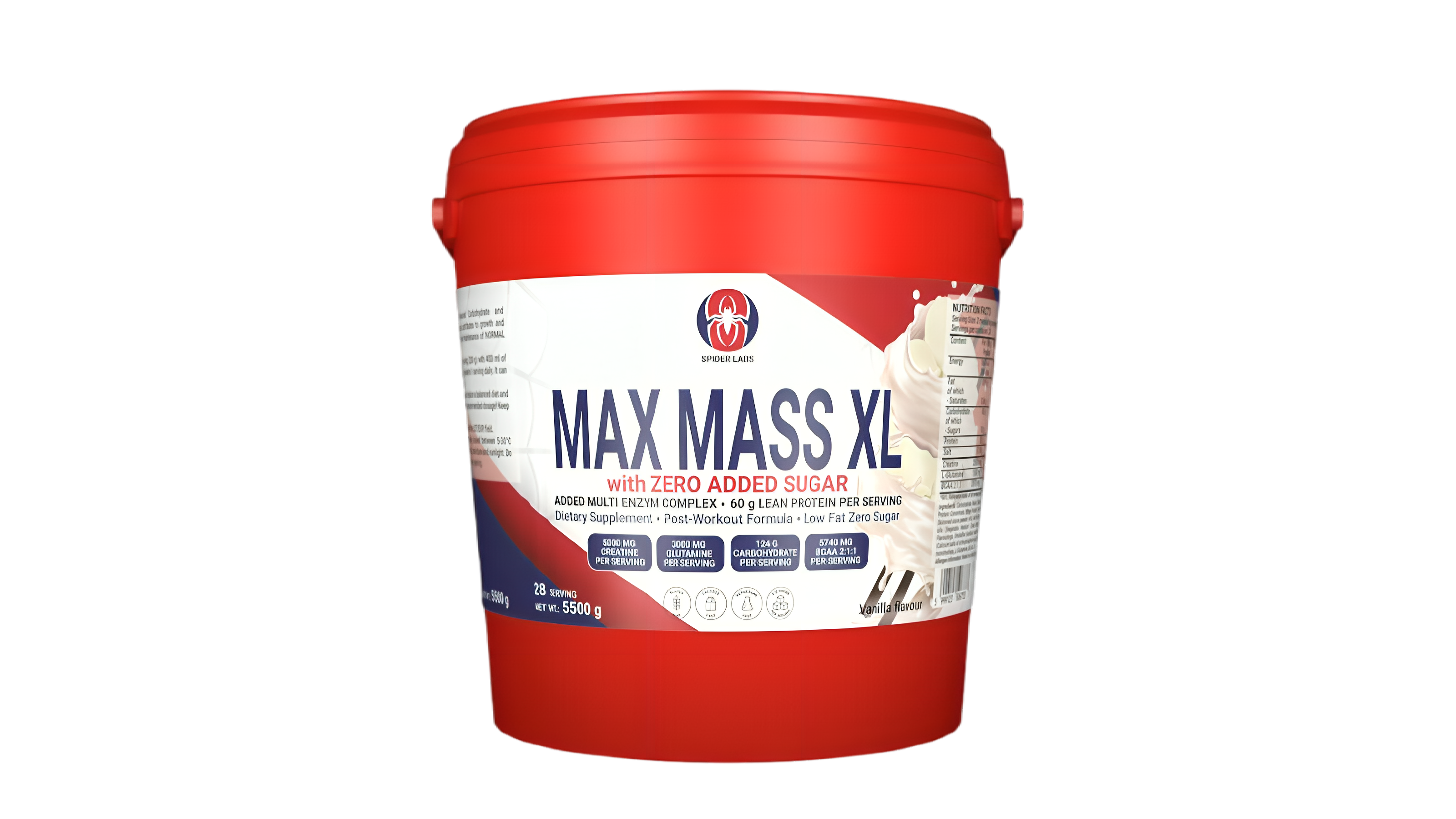 SpiderLabs MAX Mass XL – Vanilla – 5.5 kg