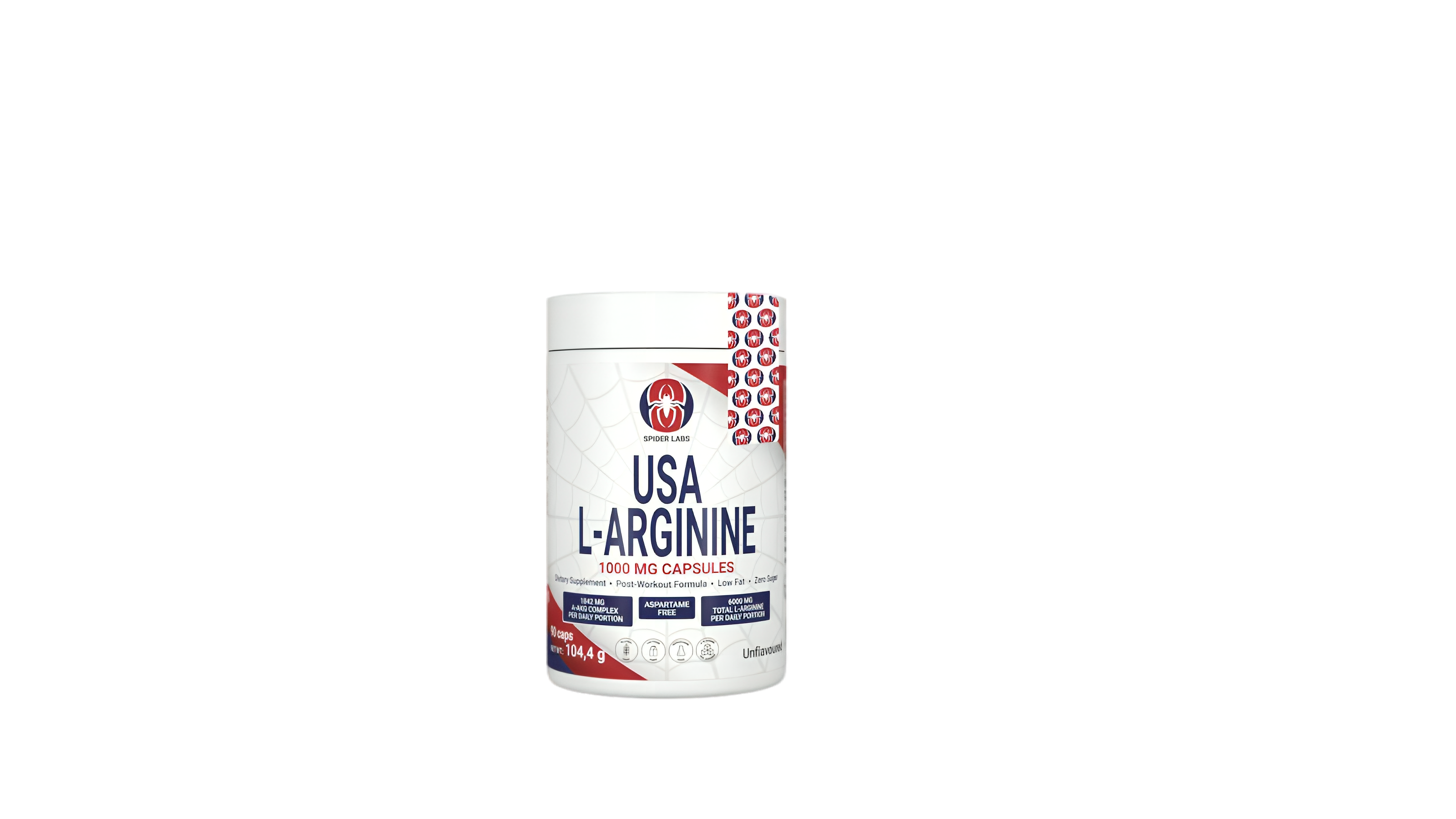  SpiderLabs USA L‑Arginine – 90 Capsules